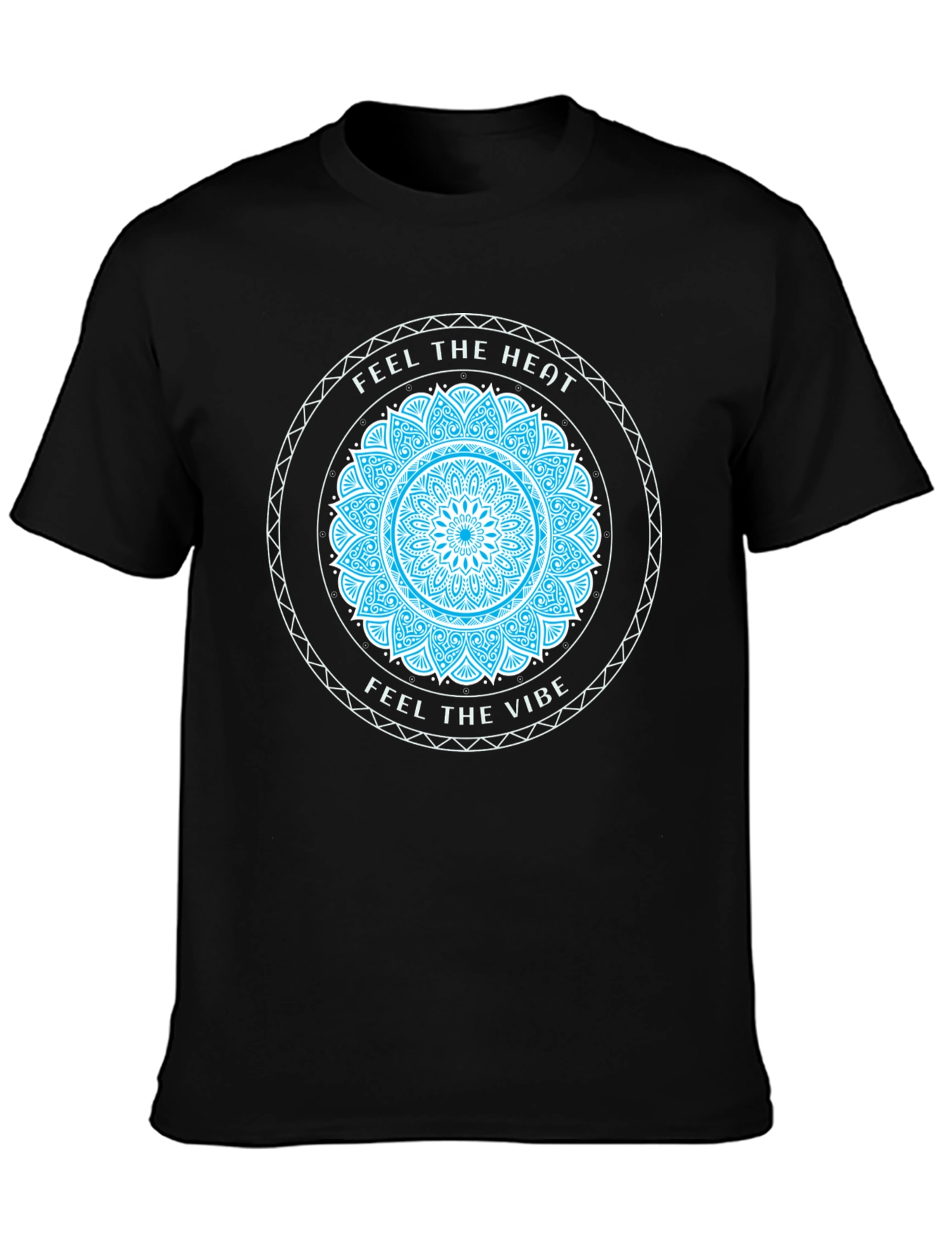 Feel The Heat Vibe Black Graphic Tee