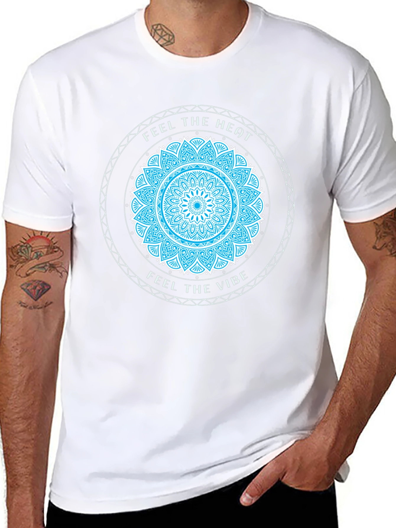 Feel The Heat Vibe Black Graphic Tee
