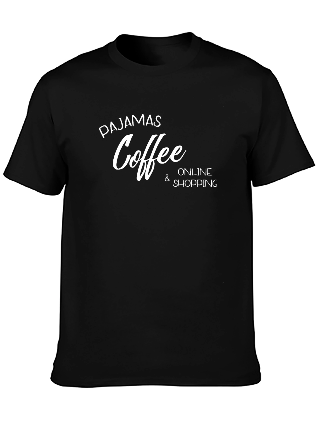 Pajamas Coffee Online Shopping T-Shirt