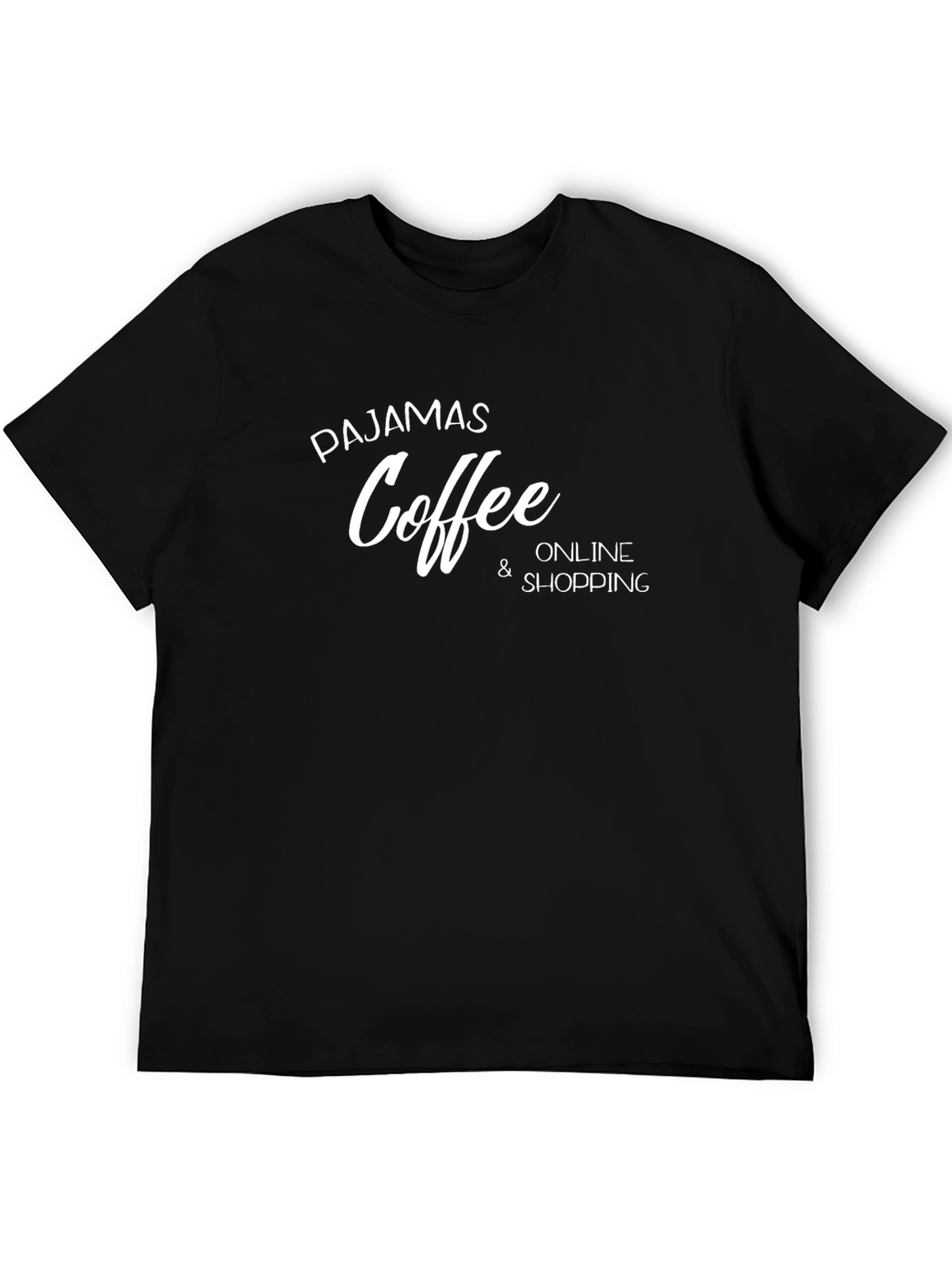 Pajamas Coffee Online Shopping T-Shirt