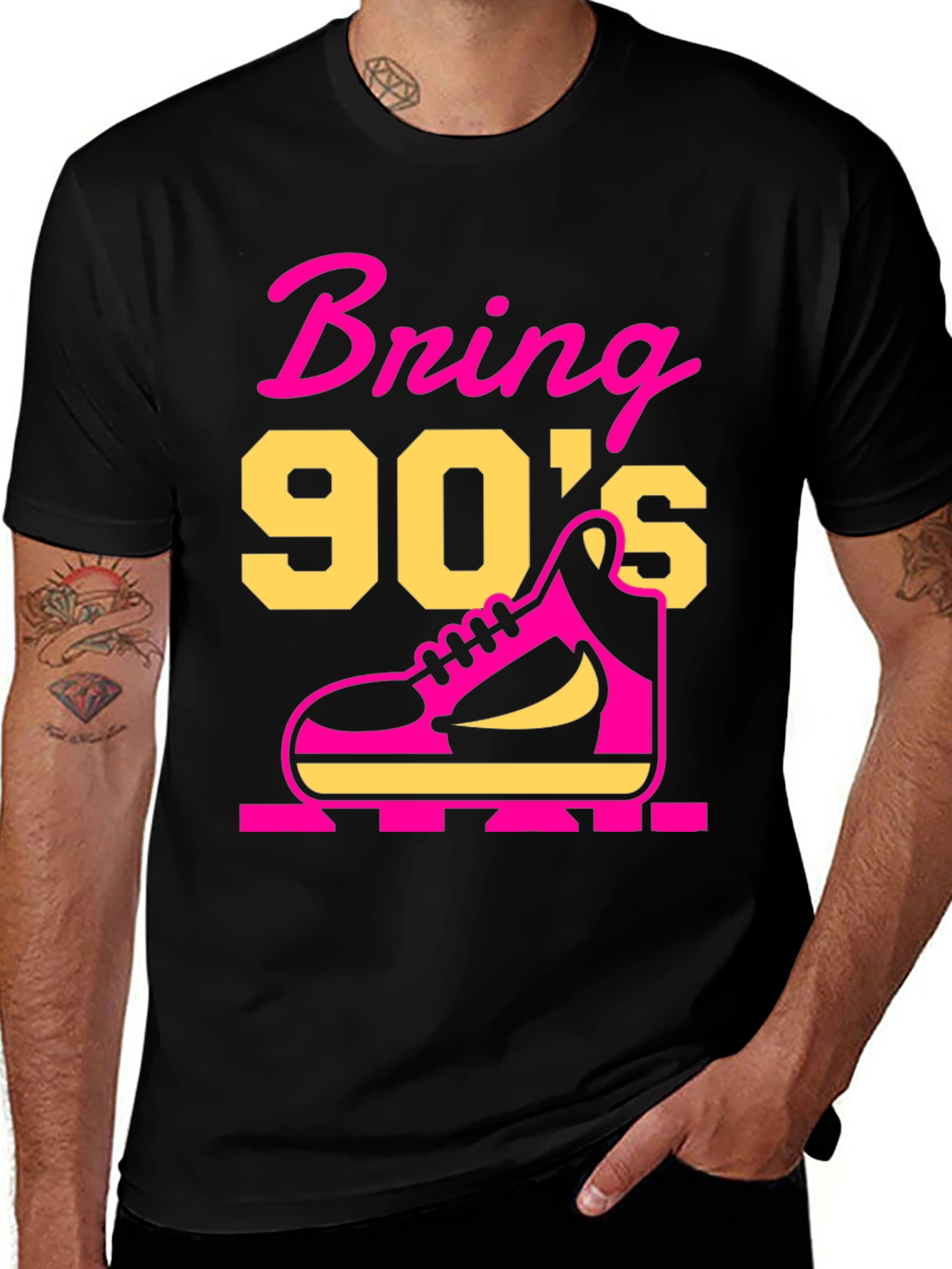 Bring 90s Black Graphic T-Shirt