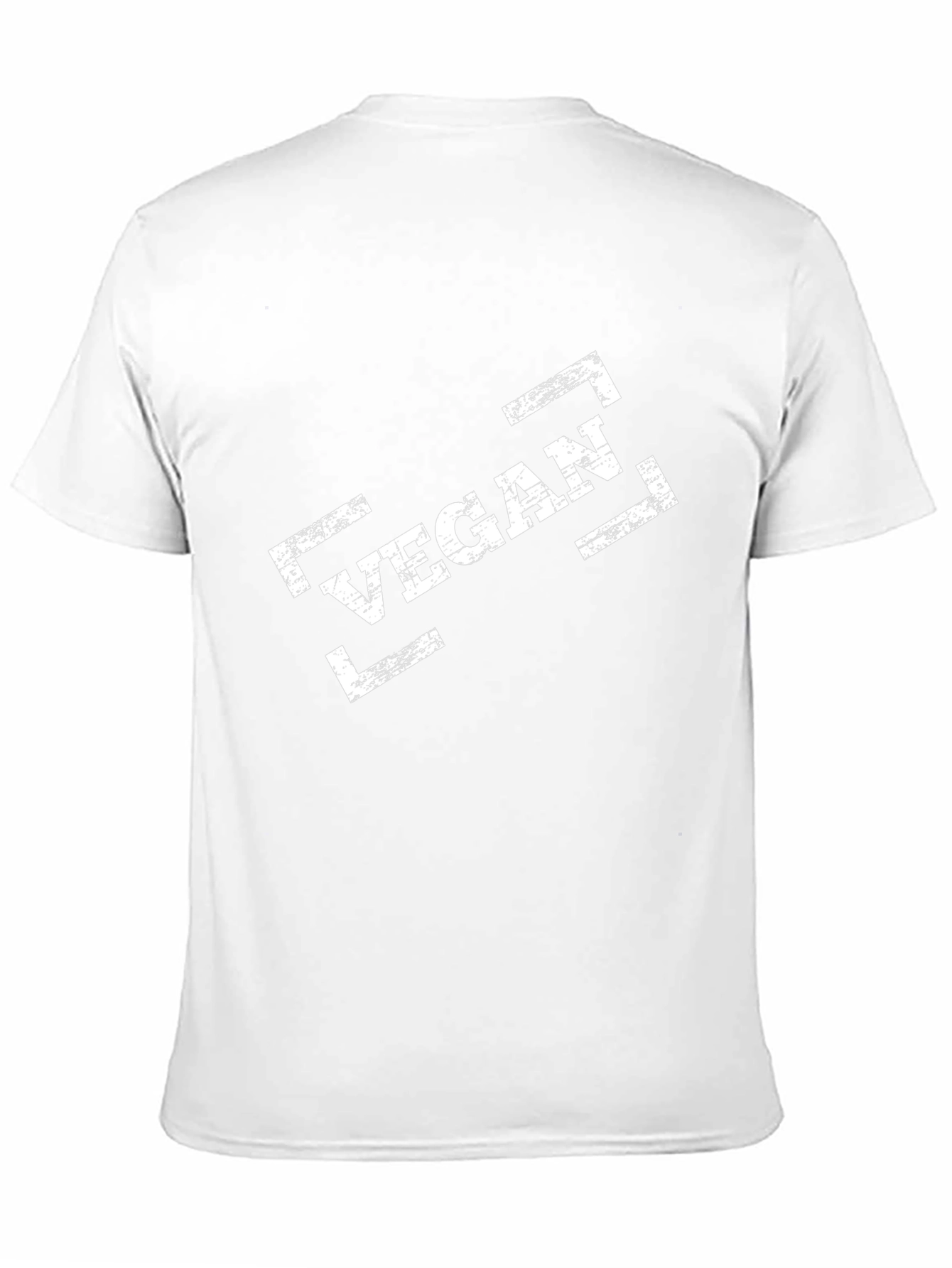 Vegan Graphic Tee - Black Cotton Shirt