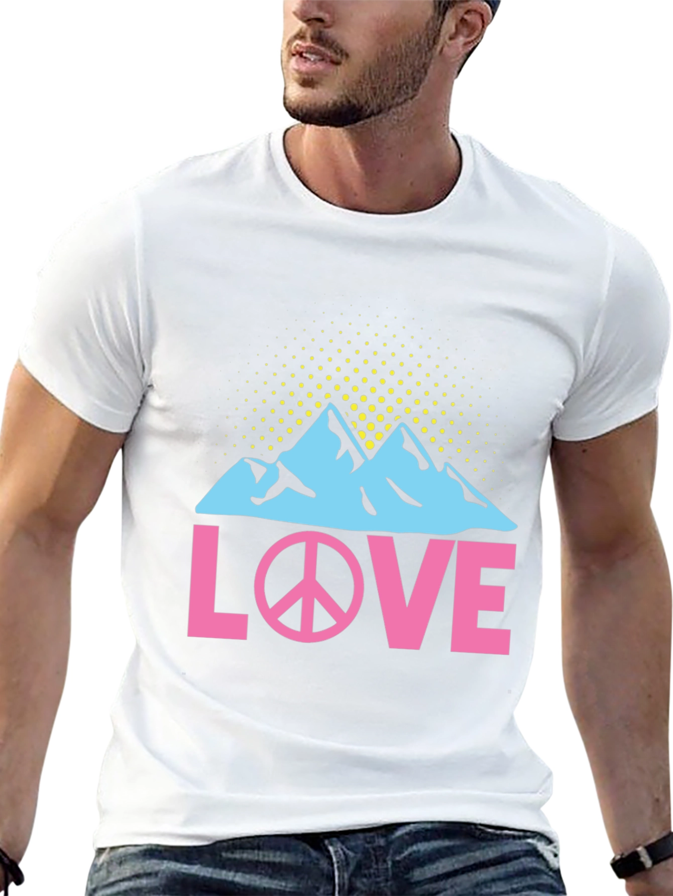Peace Love Mountains Graphic T-Shirt