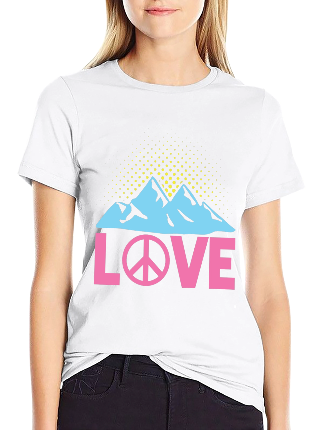Peace Love Mountains Graphic T-Shirt