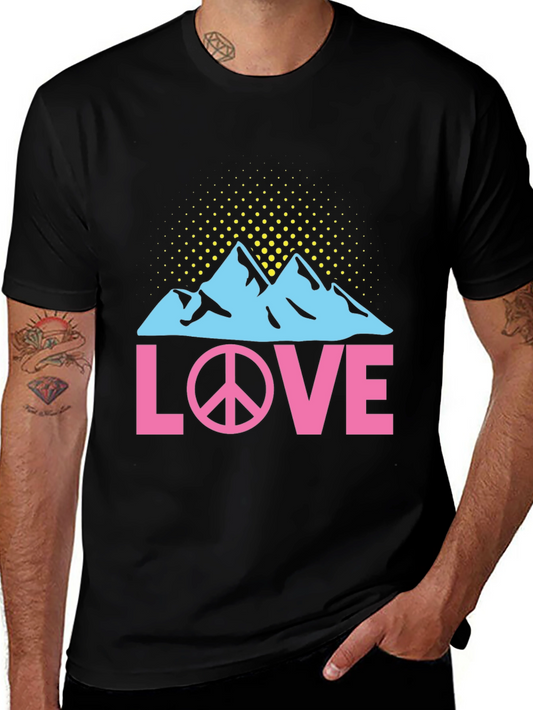 Peace Love Mountains Graphic T-Shirt