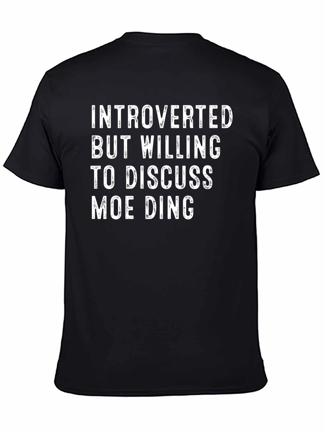 Introverted But Willing to Discuss Moe Ding T-Shirt