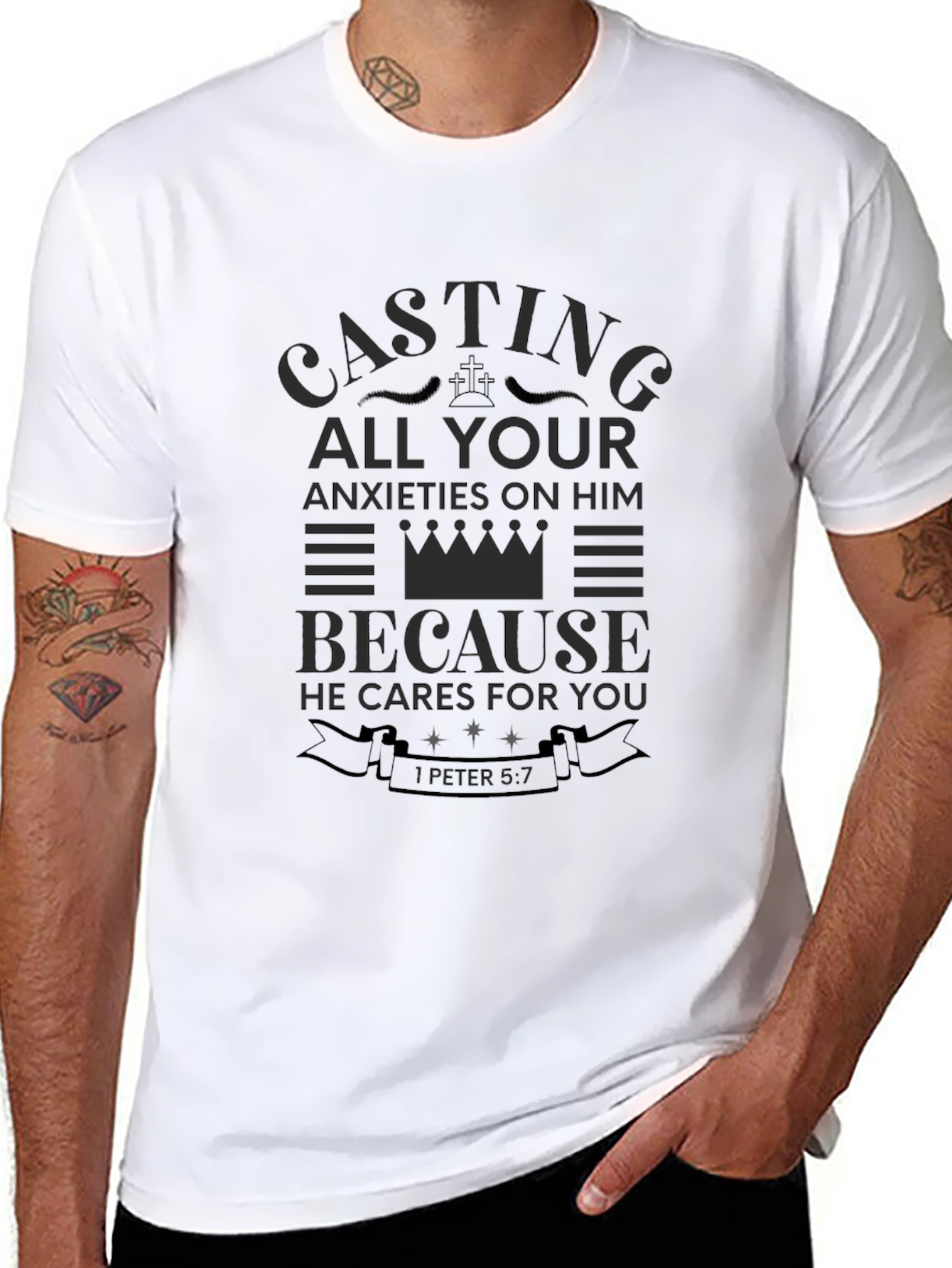 Casting All Your Anxieties On Him T-Shirt
