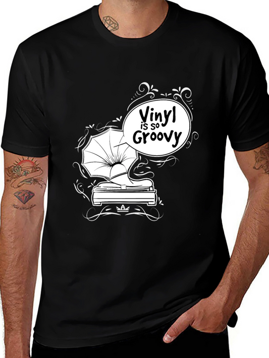 Vinyl is So Groovy Black T-Shirt