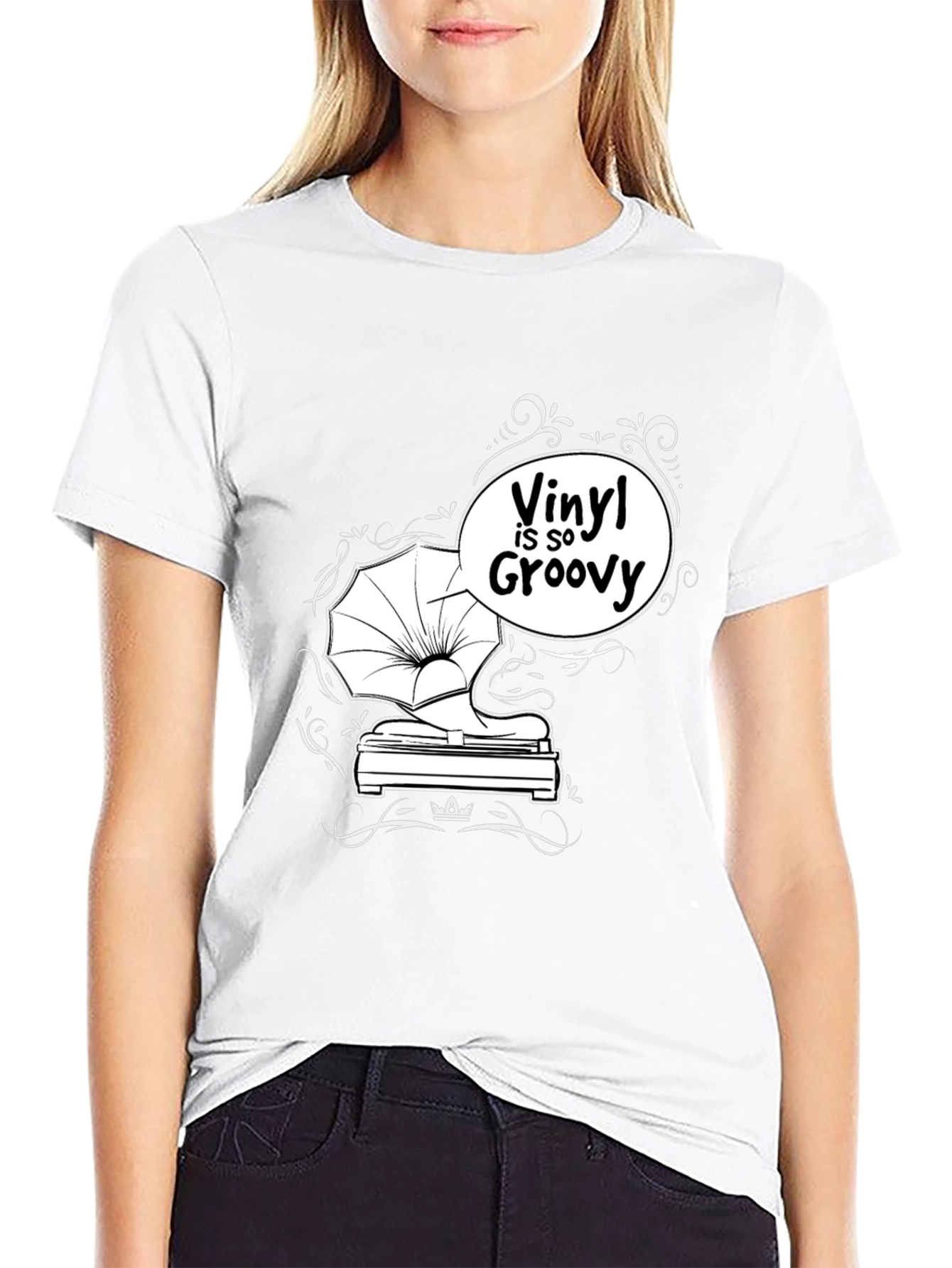 Vinyl is So Groovy Black T-Shirt