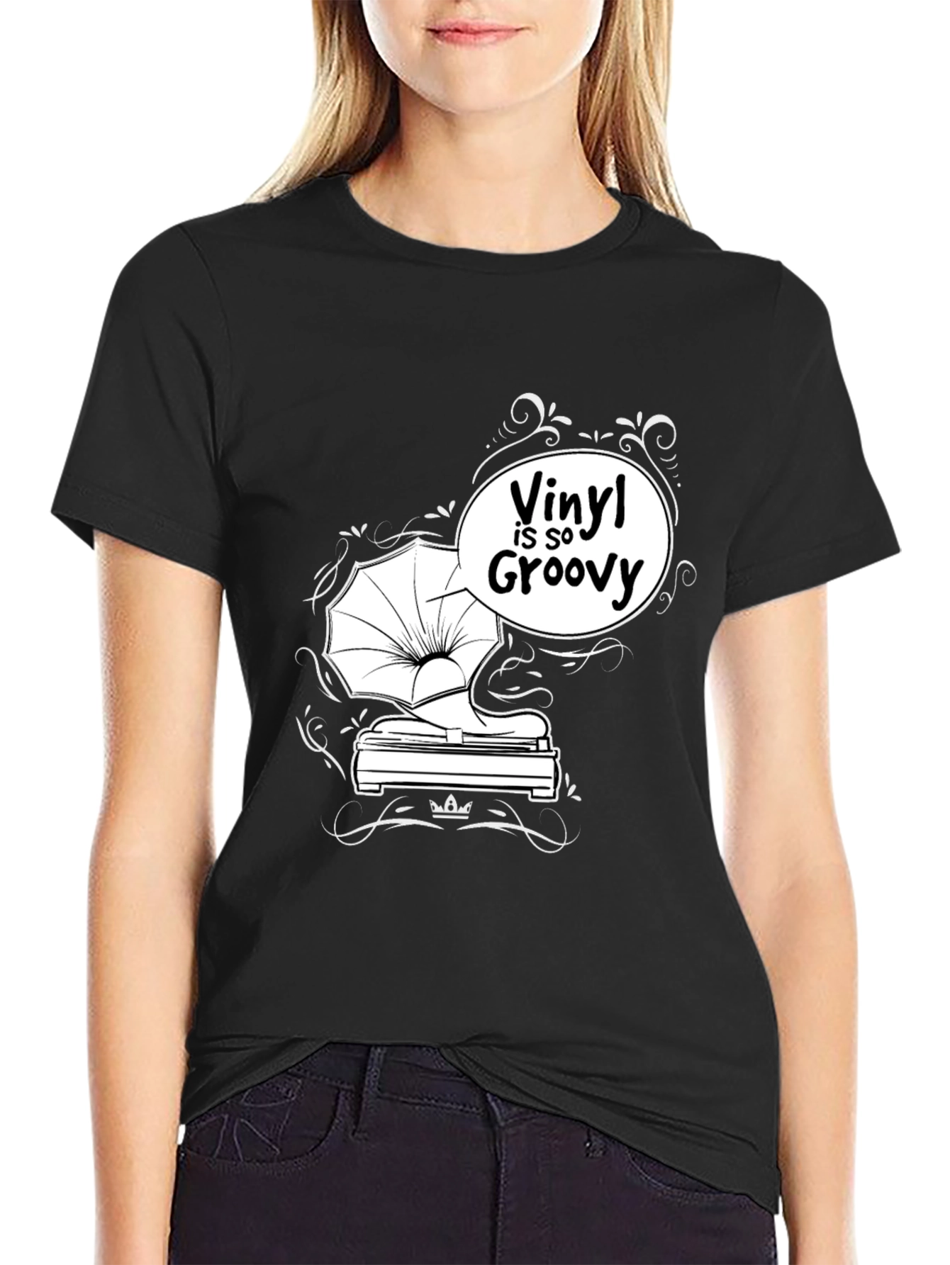 Vinyl is So Groovy Black T-Shirt