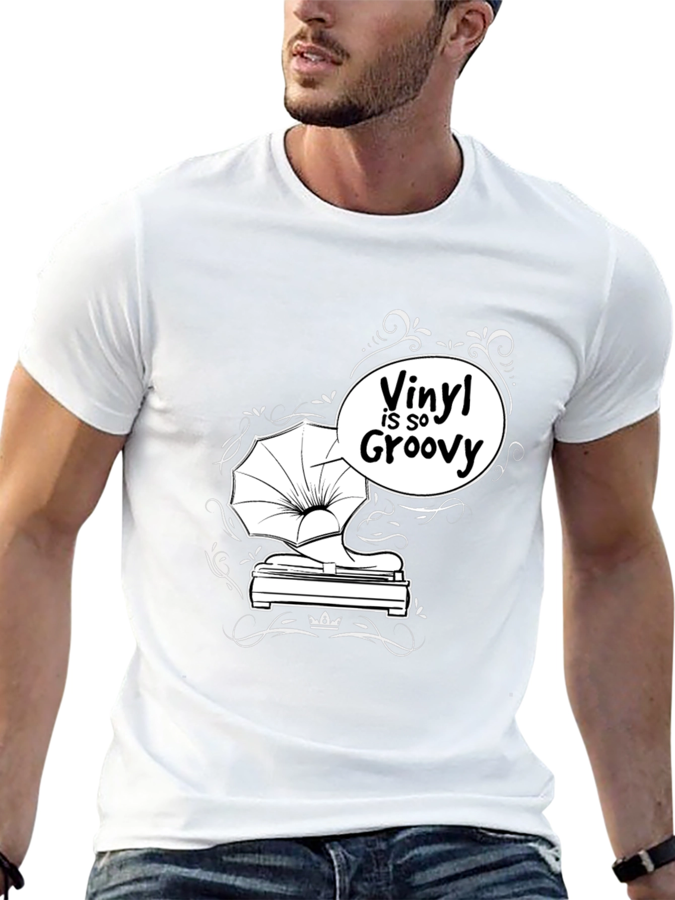 Vinyl is So Groovy Black T-Shirt