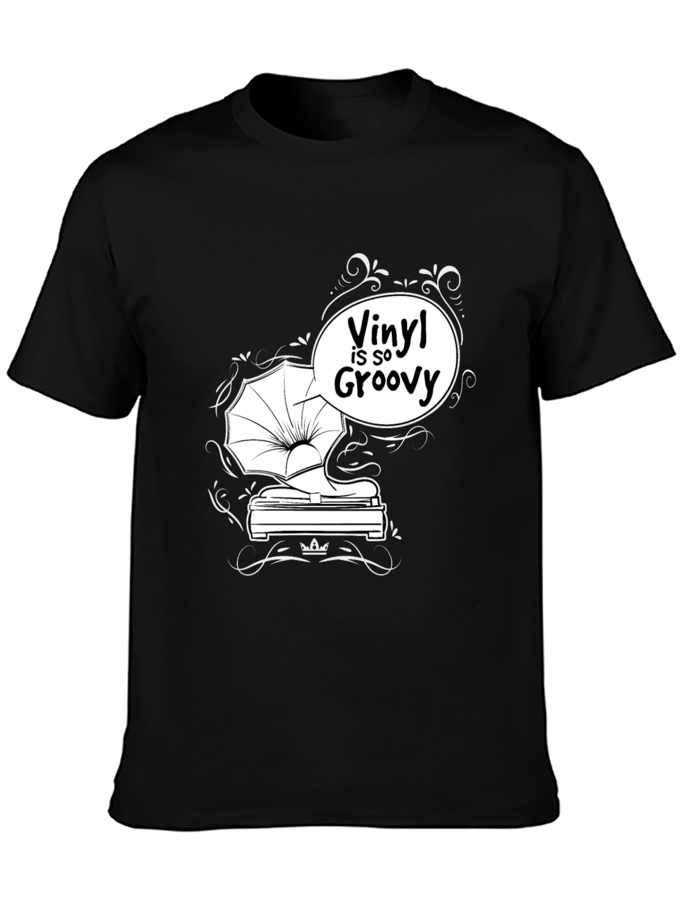 Vinyl is So Groovy Black T-Shirt
