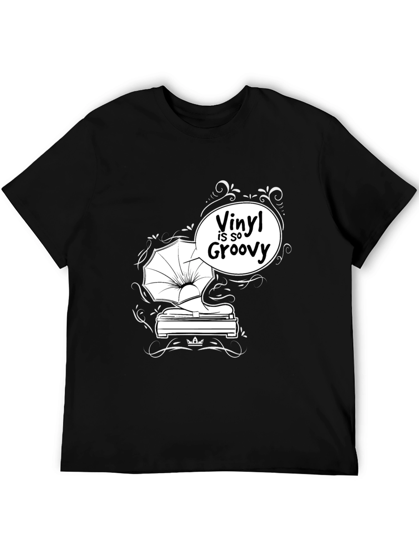 Vinyl is So Groovy Black T-Shirt