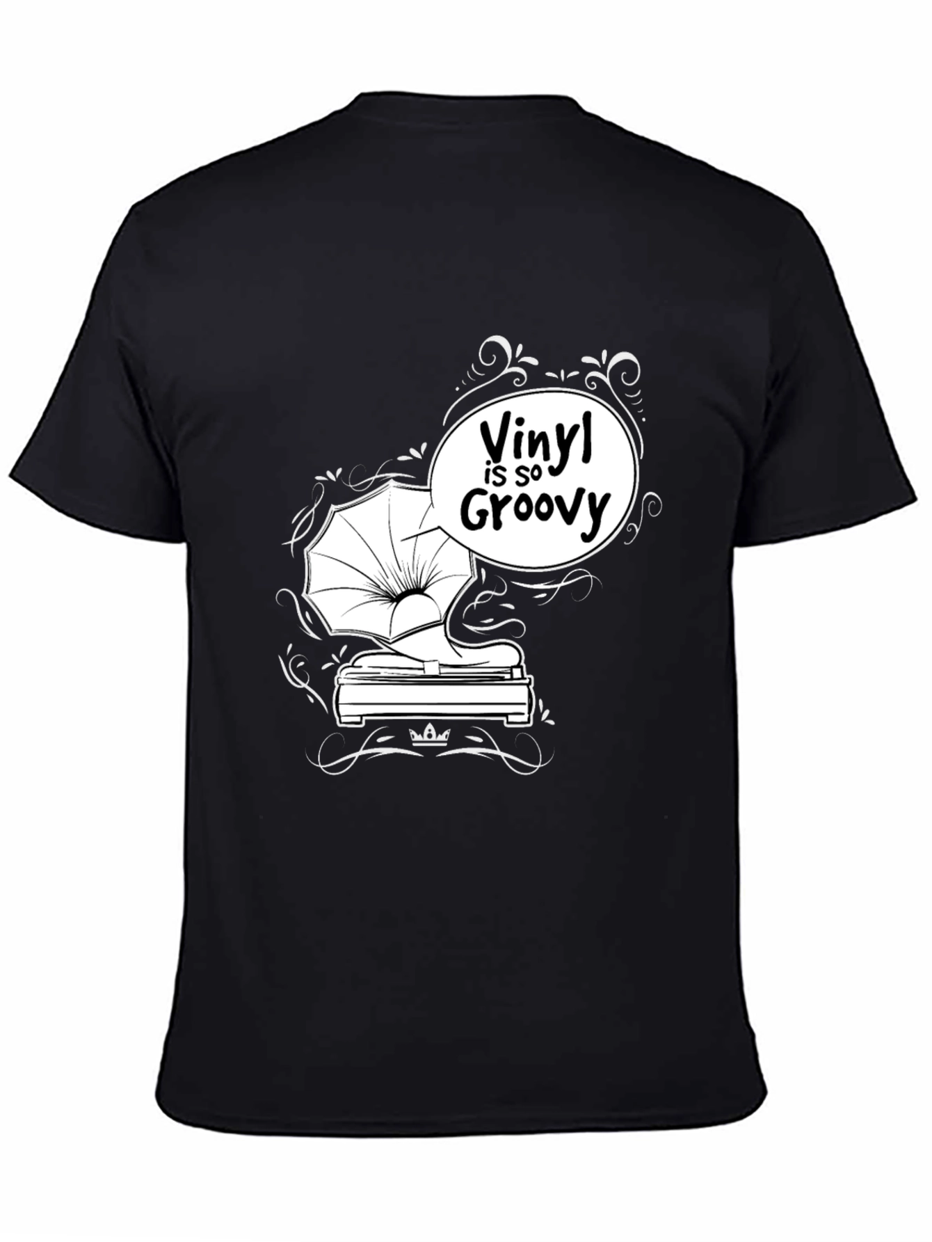 Vinyl is So Groovy Black T-Shirt