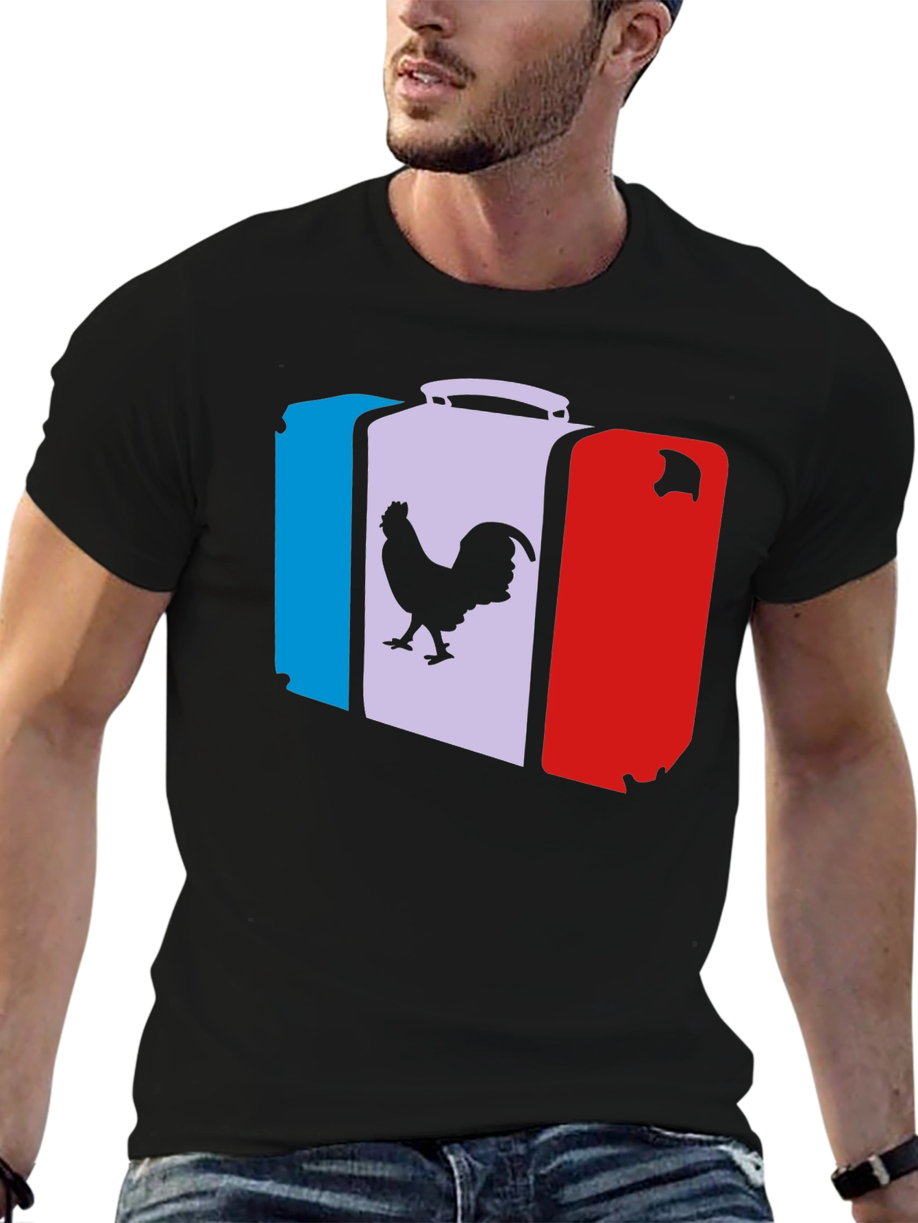 French Flag Suitcase T-Shirt