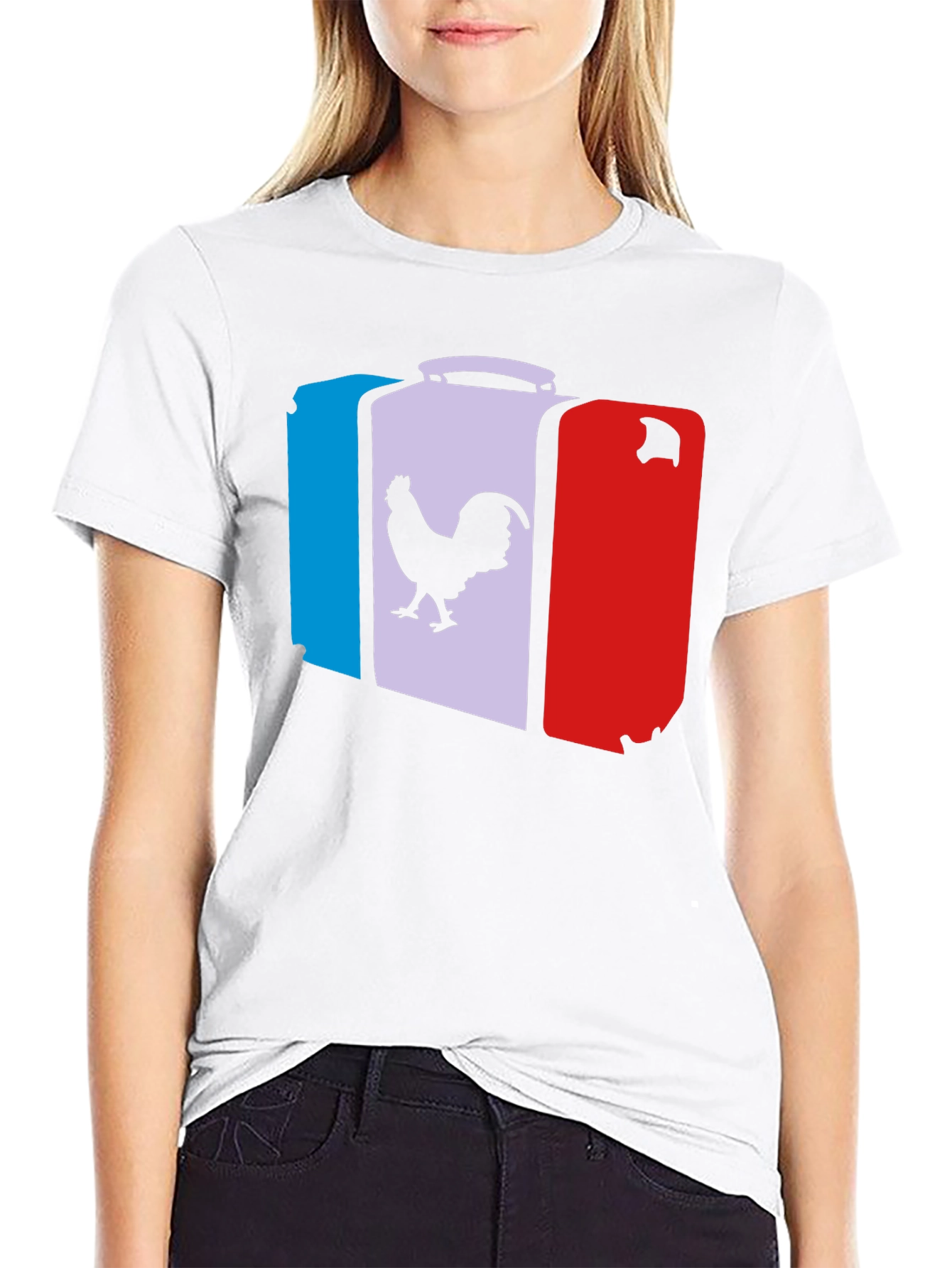 French Flag Suitcase T-Shirt