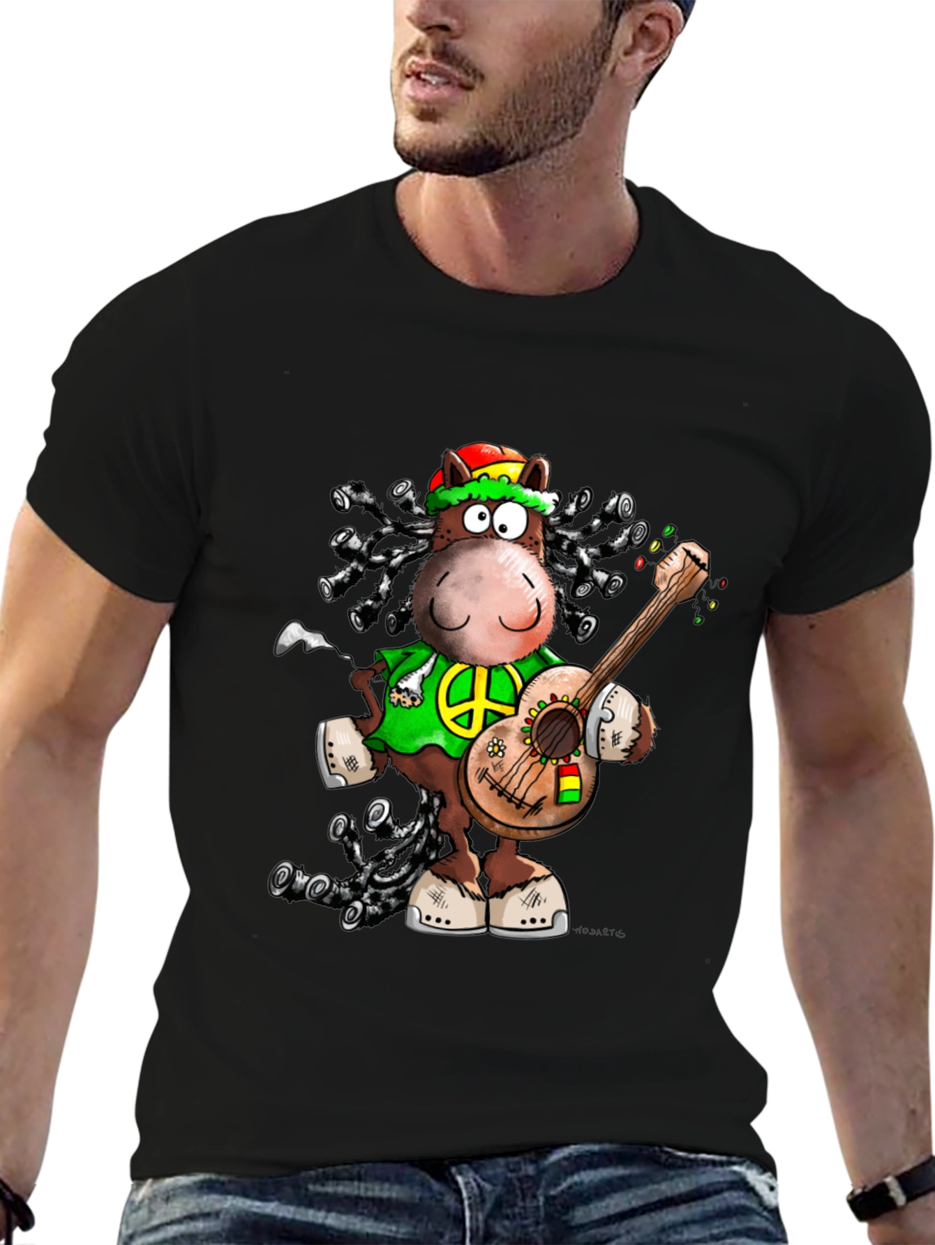 Rasta Horse Graphic T-Shirt - Reggae Style