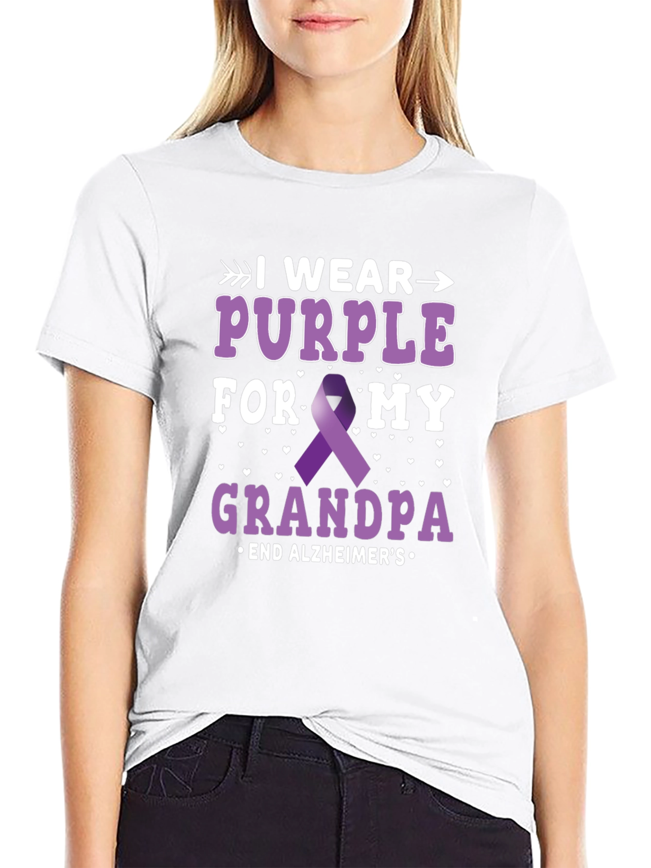 Purple Alzheimers Awareness T-Shirt