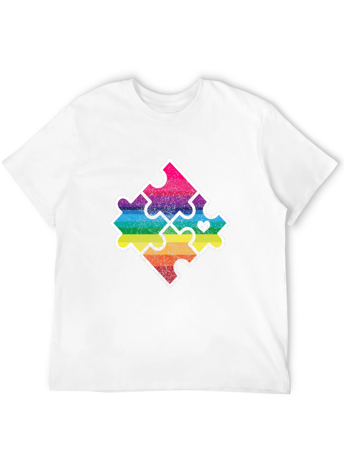 Autism Awareness Puzzle Piece Graphic T-Shirt