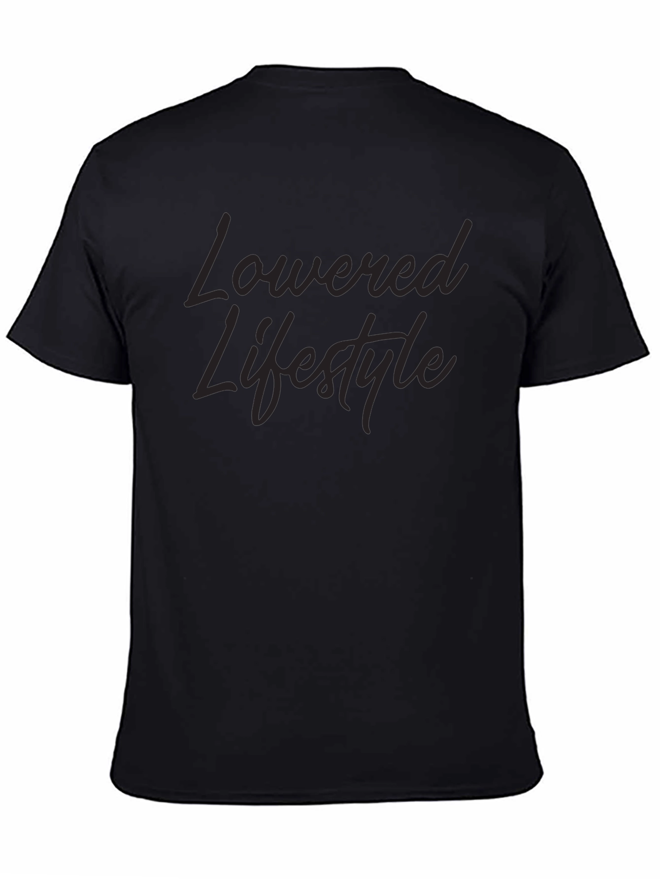 Lowered Lifestyle Black Graphic Tee