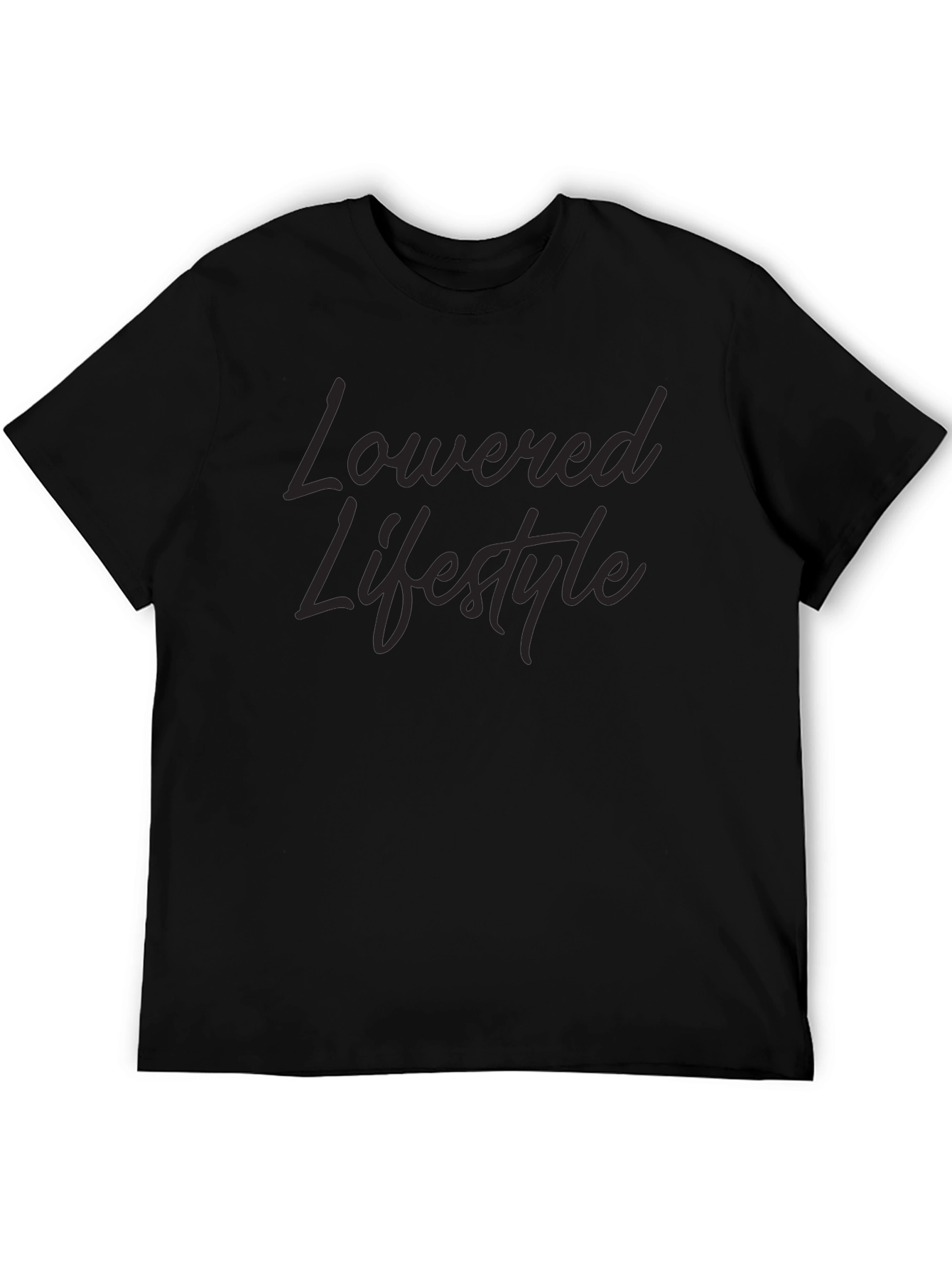 Lowered Lifestyle Black Graphic Tee