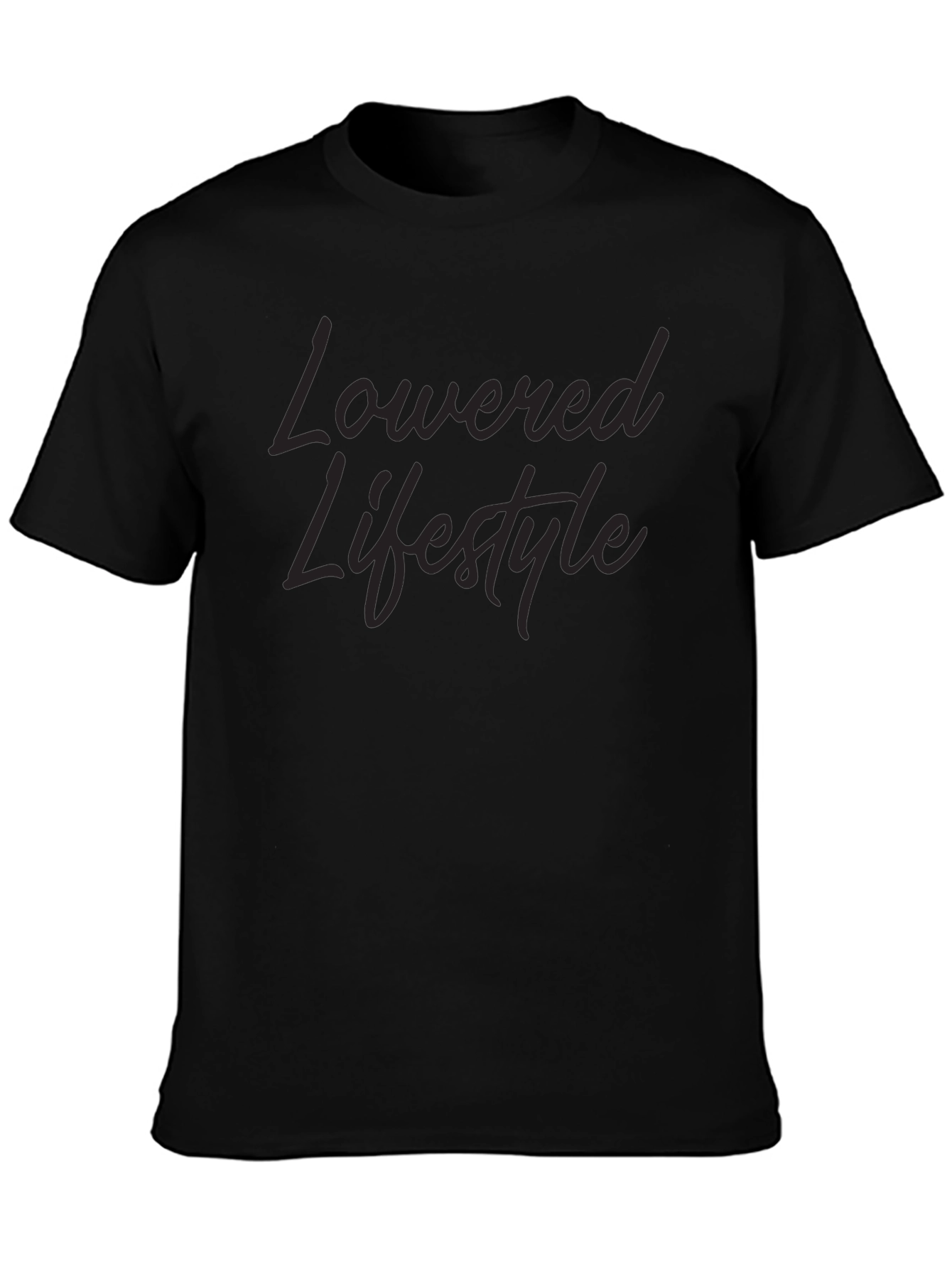 Lowered Lifestyle Black Graphic Tee