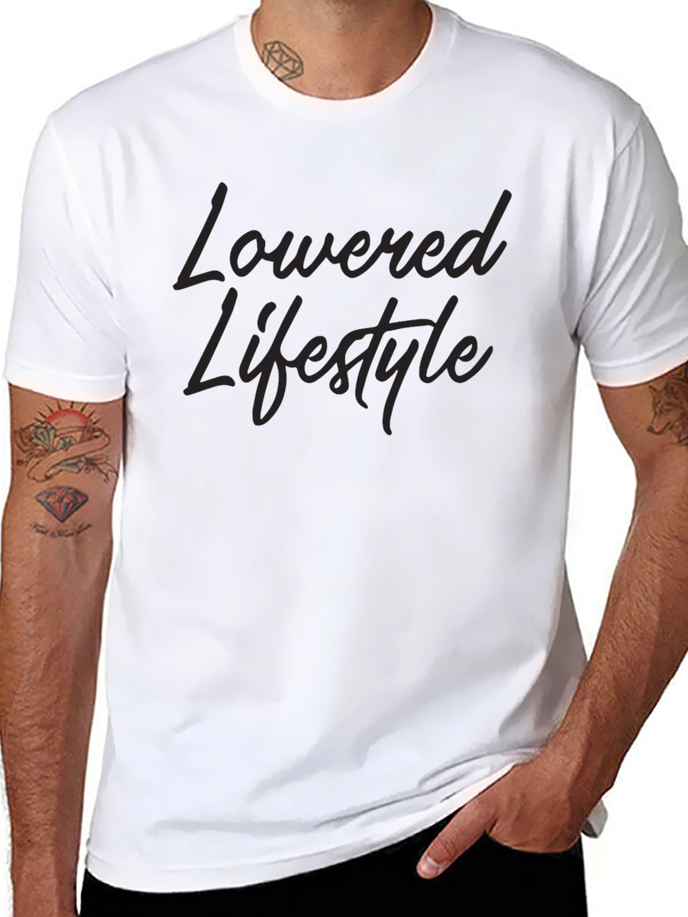 Lowered Lifestyle Black Graphic Tee