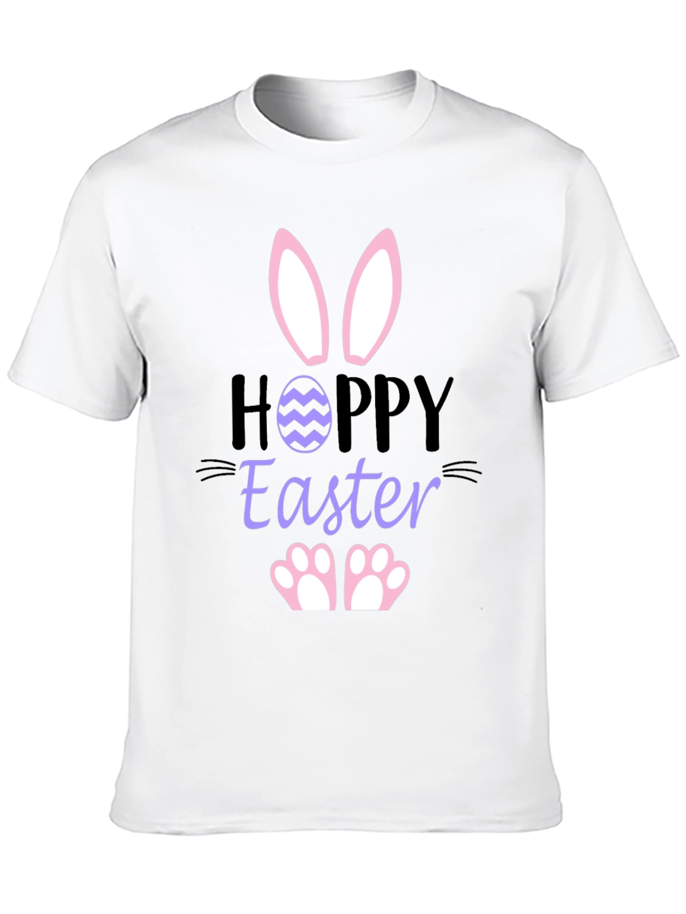 Hoppy Easter Bunny T-Shirt - Black