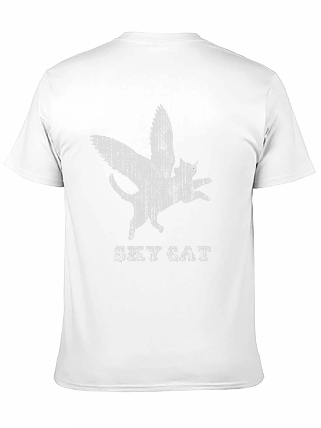 Sky Cat T-Shirt - Winged Feline Design