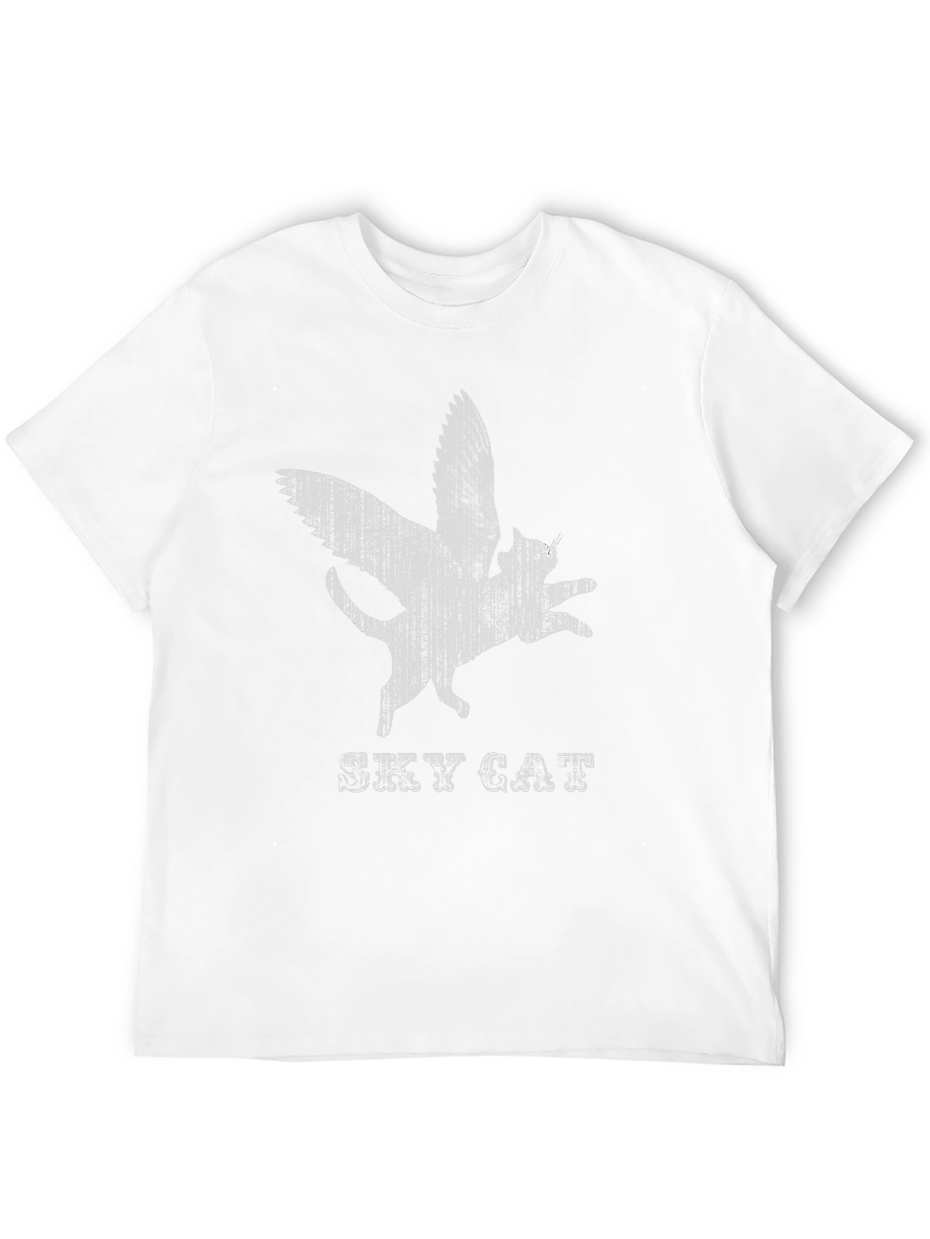 Sky Cat T-Shirt - Winged Feline Design