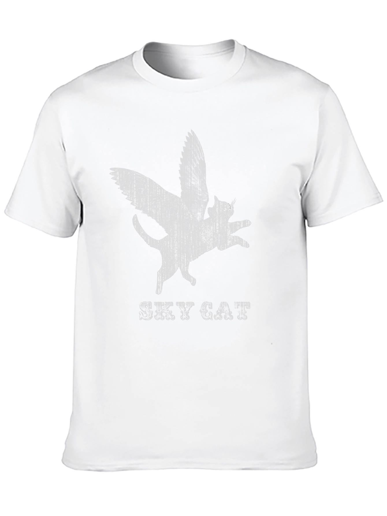 Sky Cat T-Shirt - Winged Feline Design