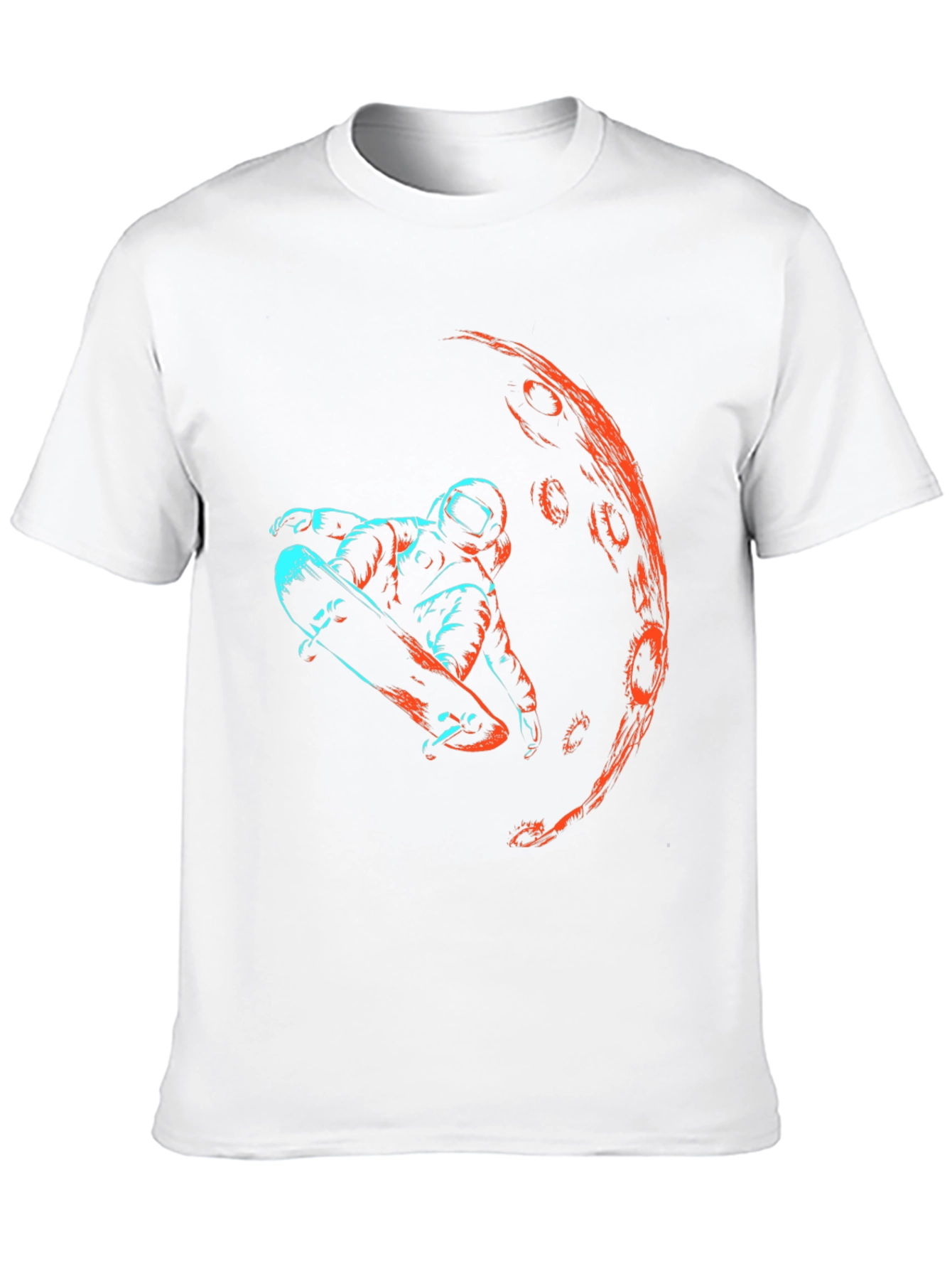 Astronaut Skateboarder Graphic T-Shirt