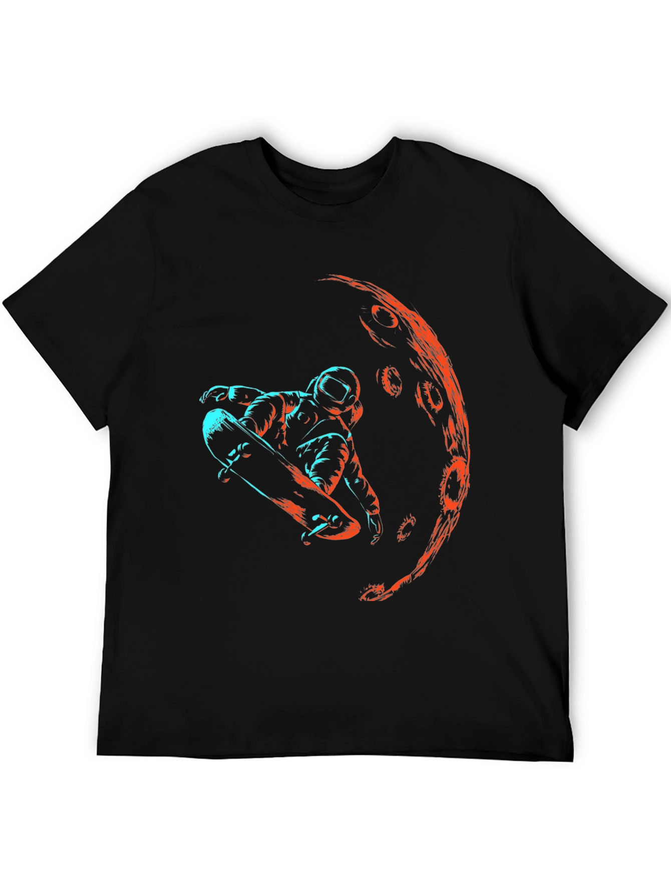 Astronaut Skateboarder Graphic T-Shirt
