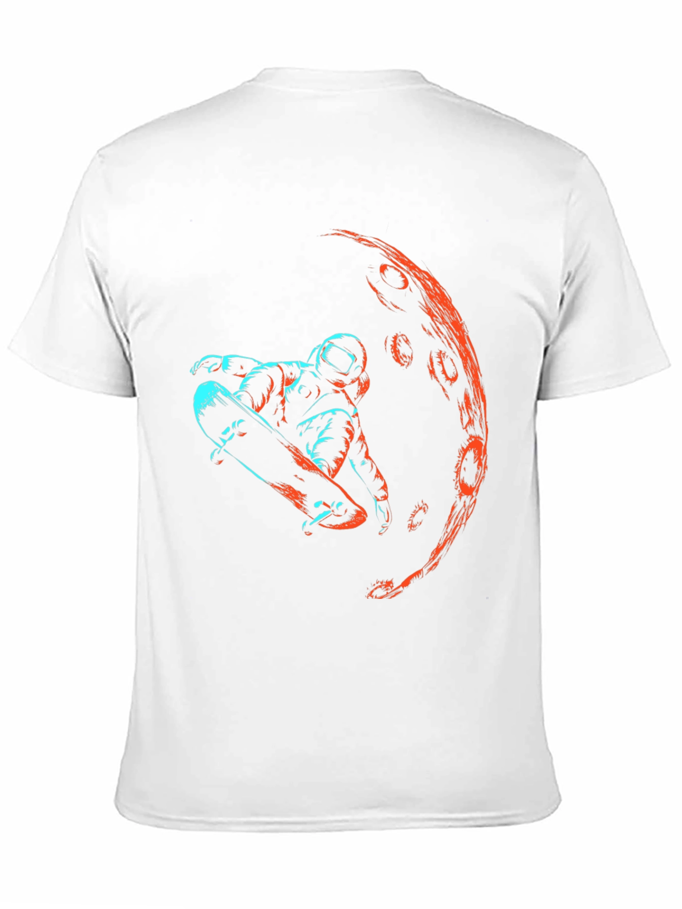 Astronaut Skateboarder Graphic T-Shirt