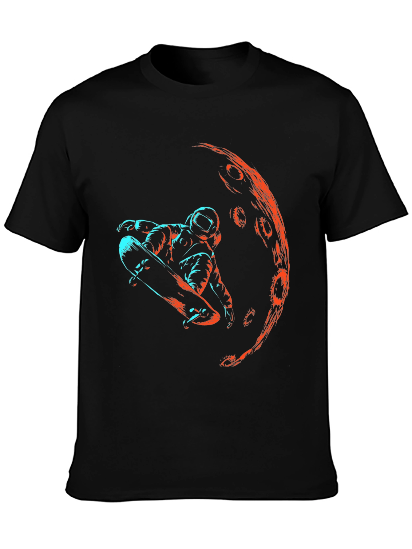 Astronaut Skateboarder Graphic T-Shirt