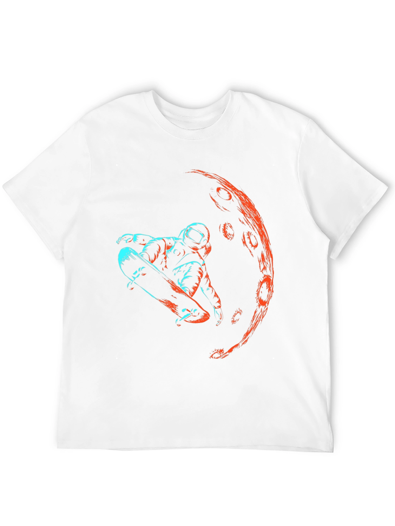 Astronaut Skateboarder Graphic T-Shirt