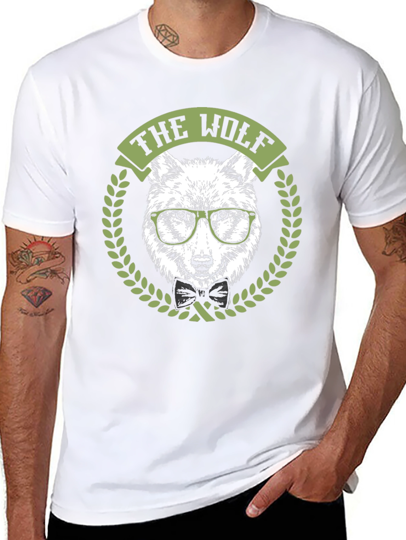 The Wolf T-Shirt: Hipster Animal Design