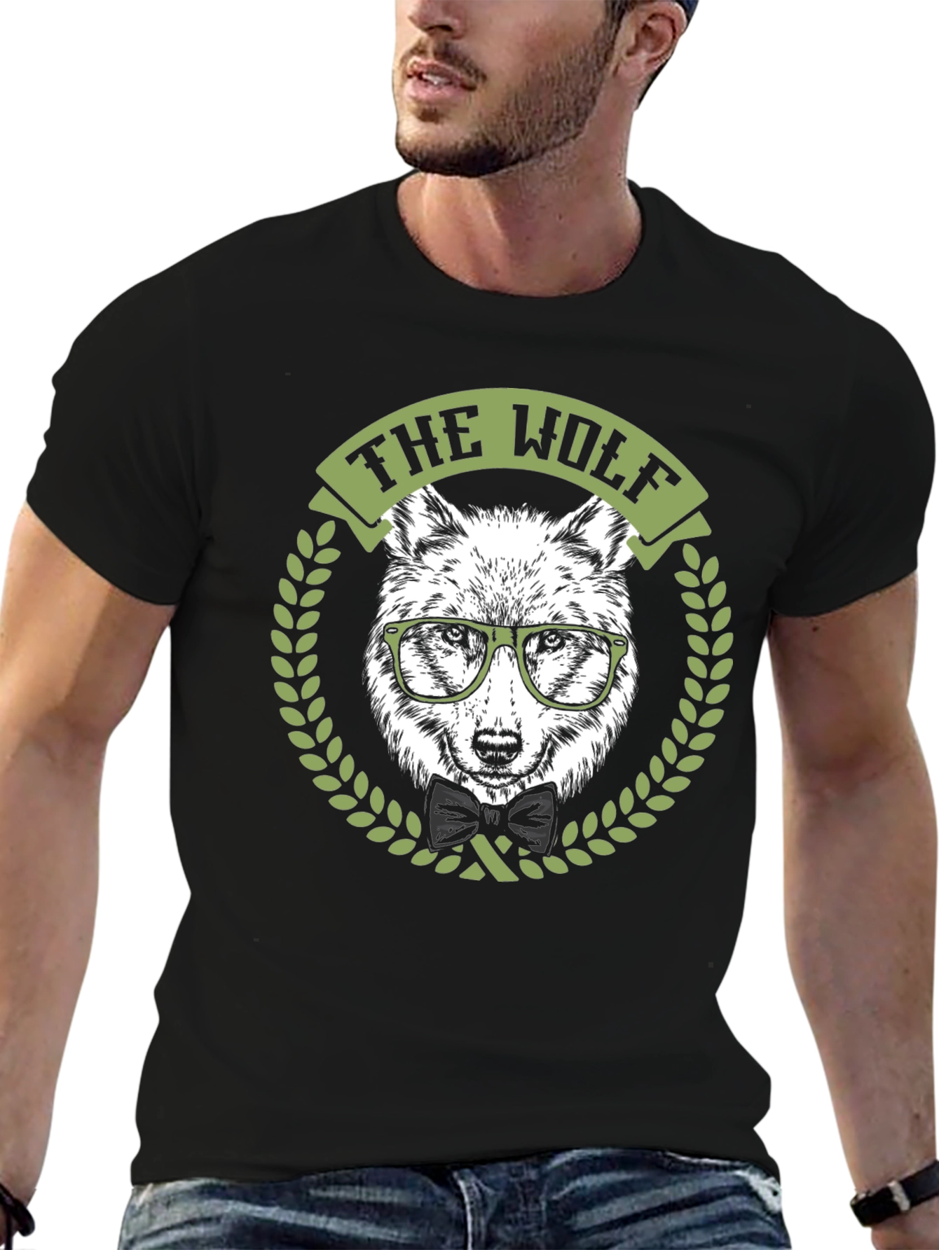 The Wolf T-Shirt: Hipster Animal Design