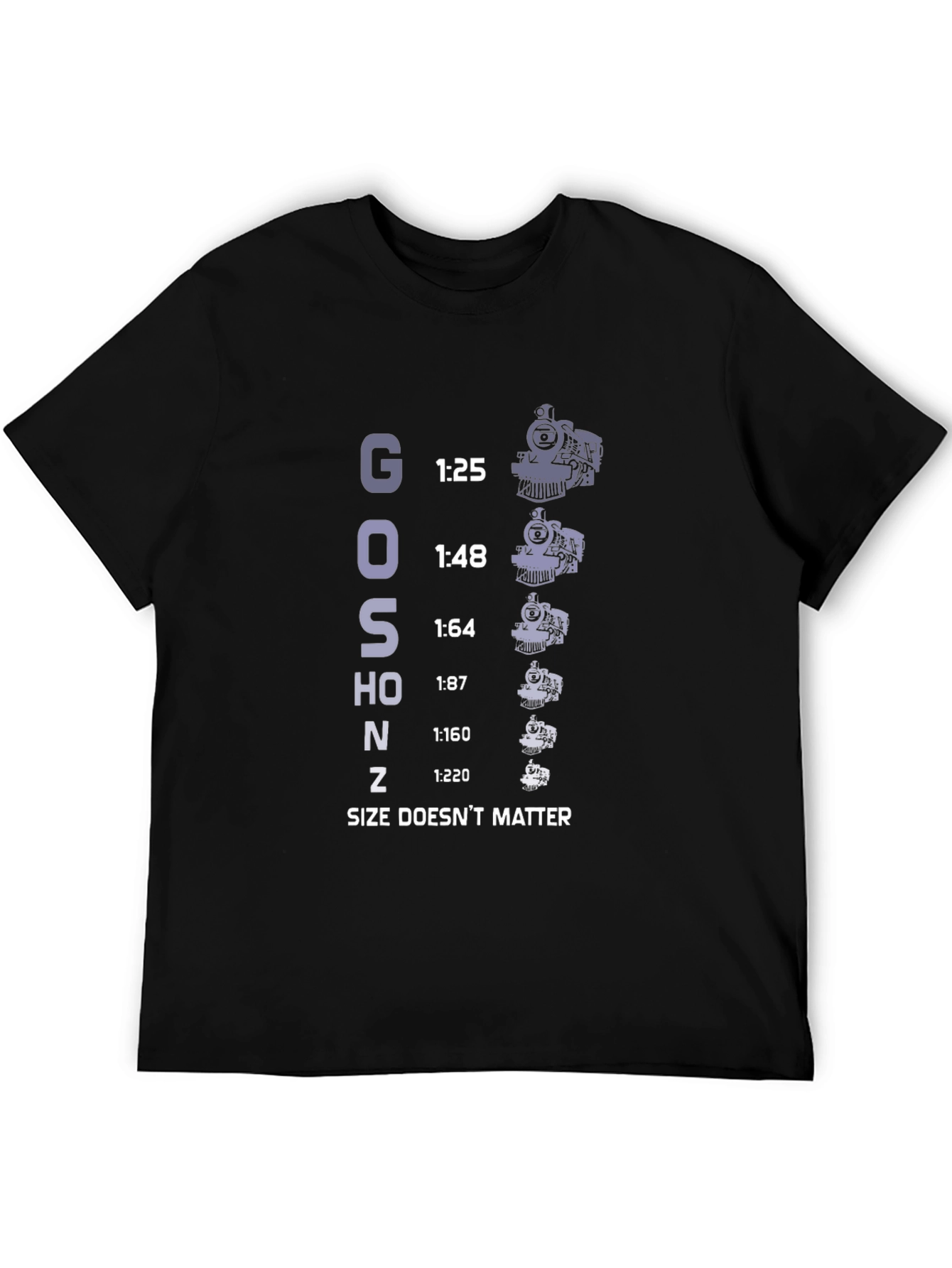 Train Scale T-Shirt - Size Doesnt Matter