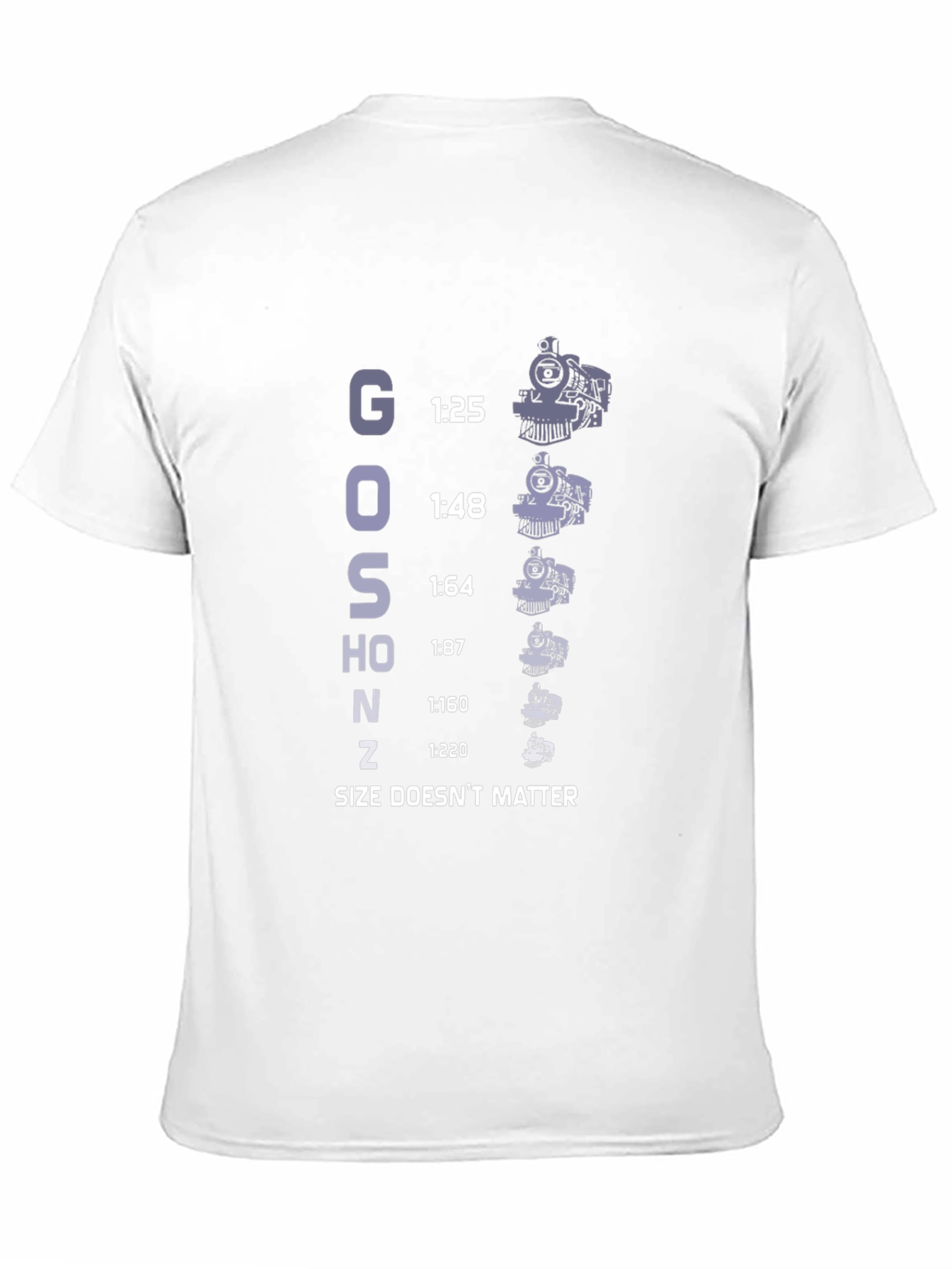 Train Scale T-Shirt - Size Doesnt Matter