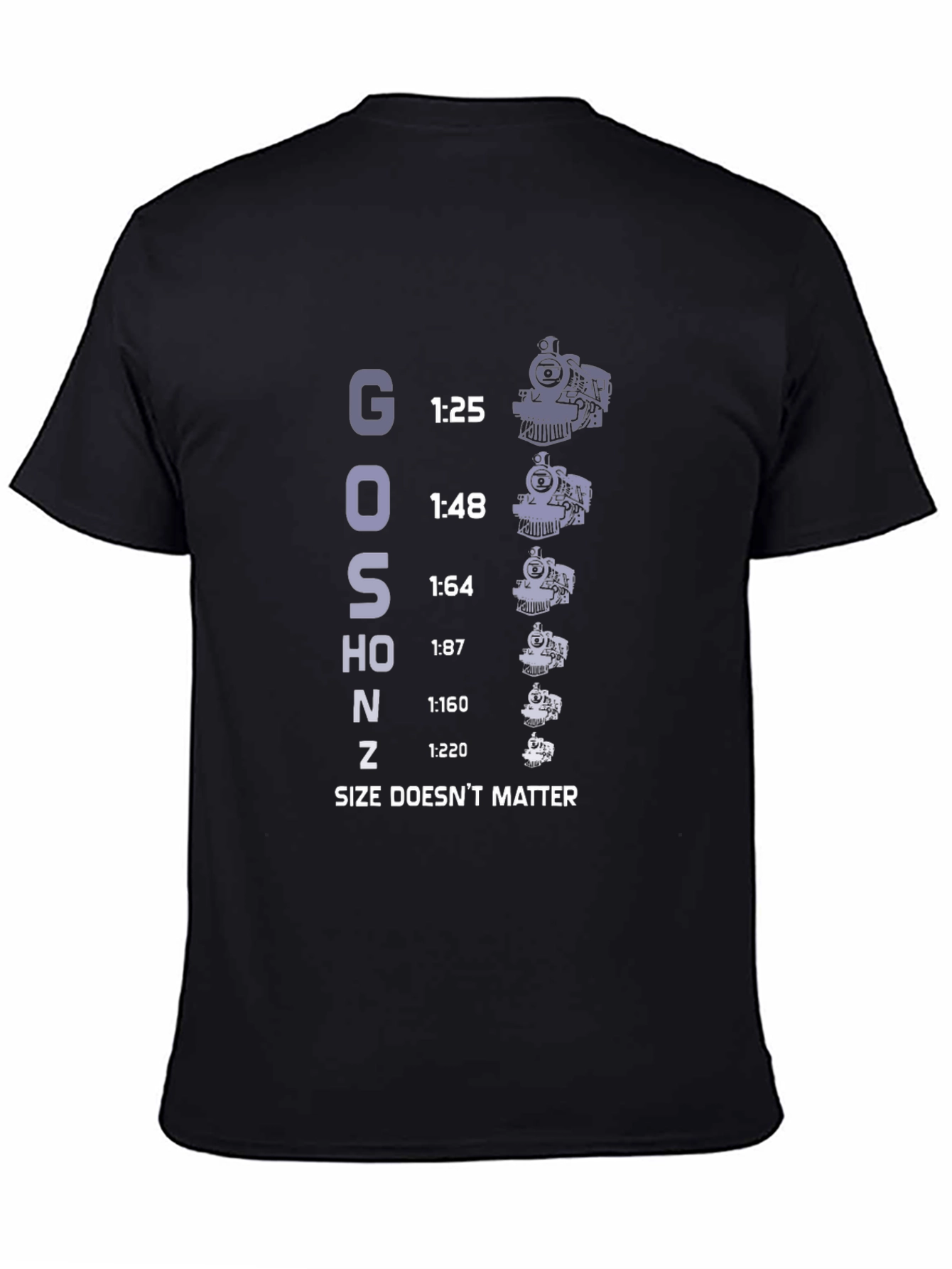 Train Scale T-Shirt - Size Doesnt Matter