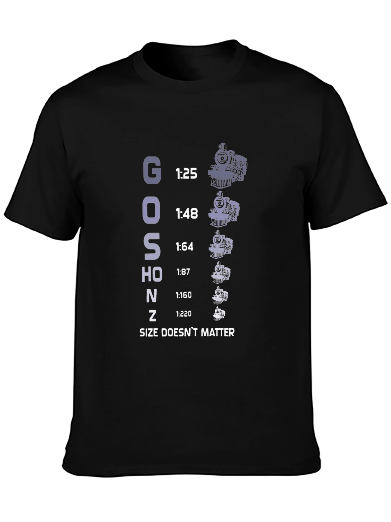 Train Scale T-Shirt - Size Doesnt Matter