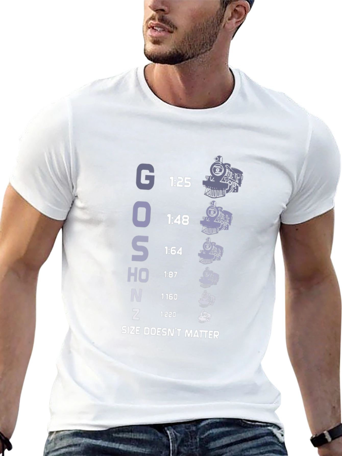Train Scale T-Shirt - Size Doesnt Matter