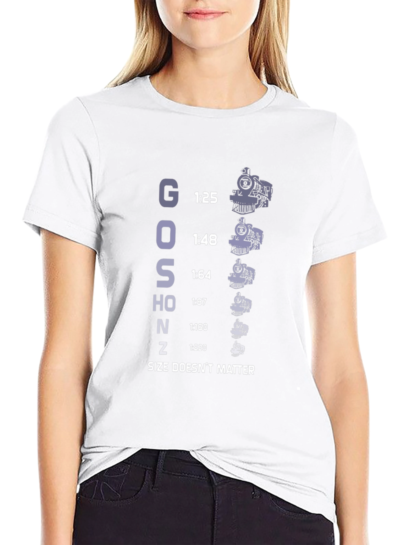 Train Scale T-Shirt - Size Doesnt Matter