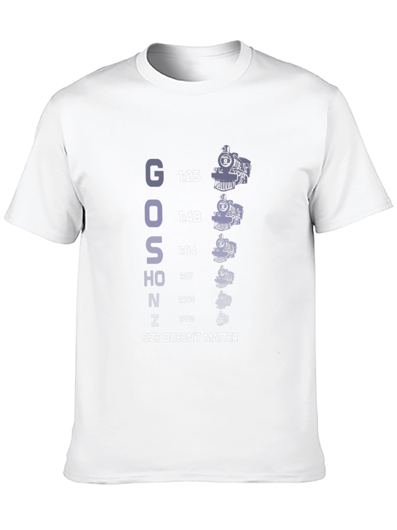 Train Scale T-Shirt - Size Doesnt Matter