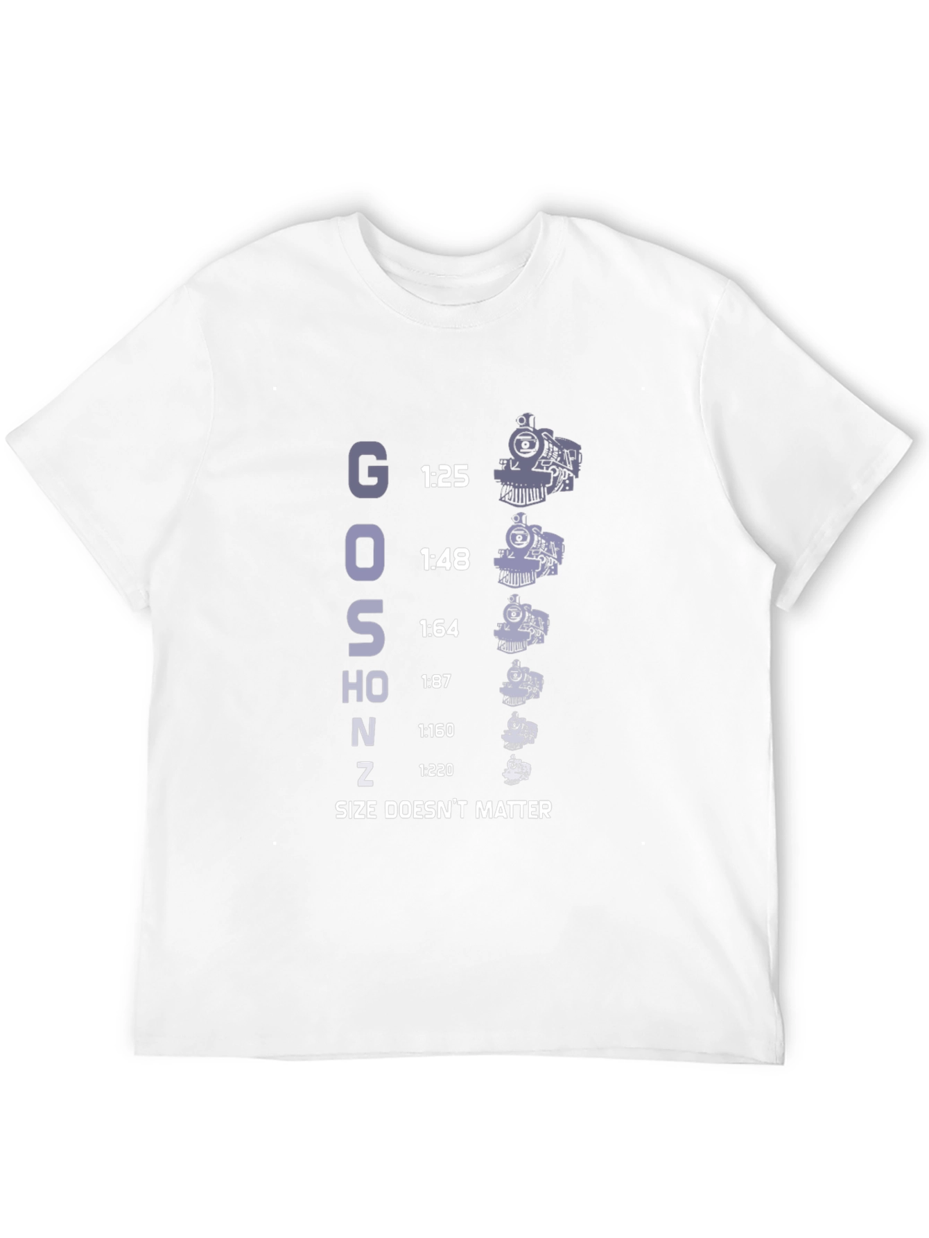 Train Scale T-Shirt - Size Doesnt Matter