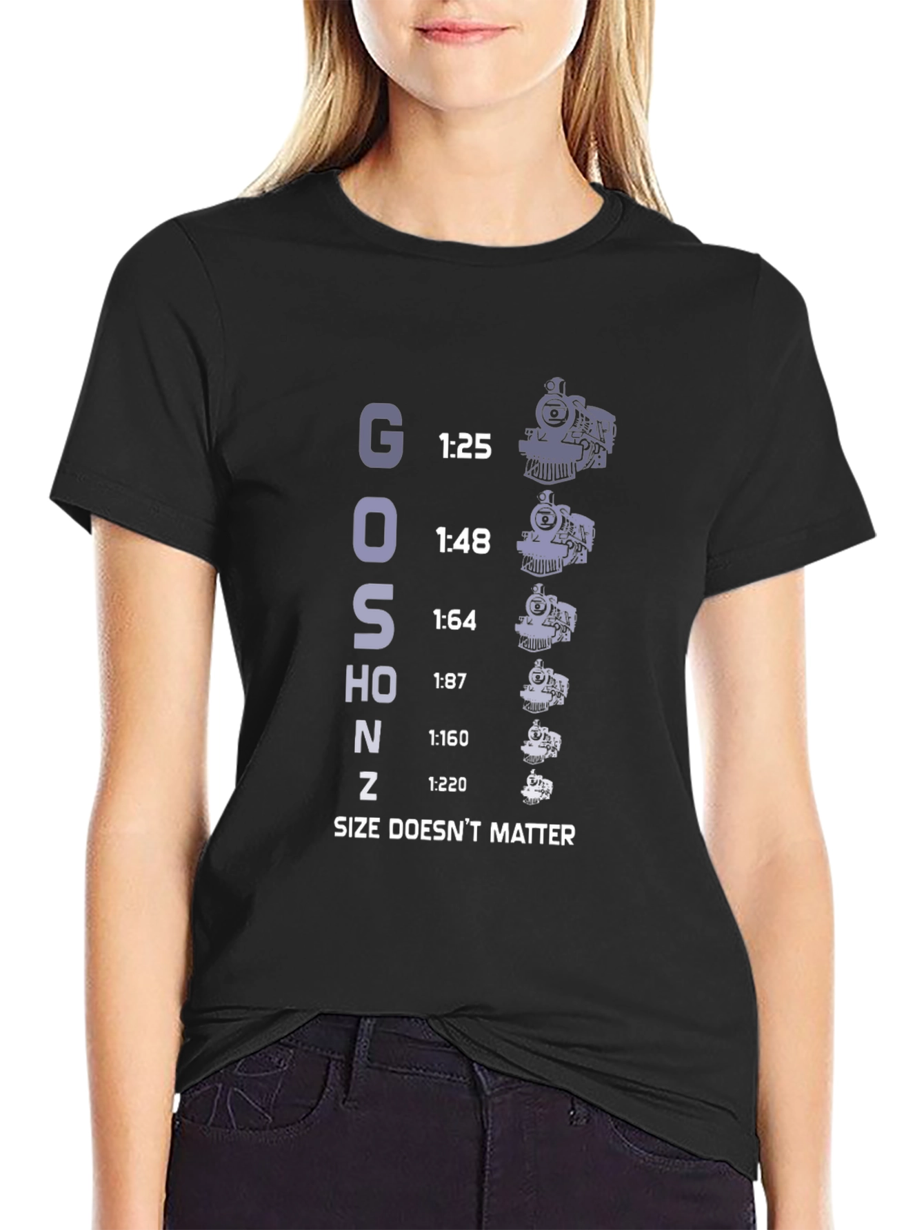 Train Scale T-Shirt - Size Doesnt Matter