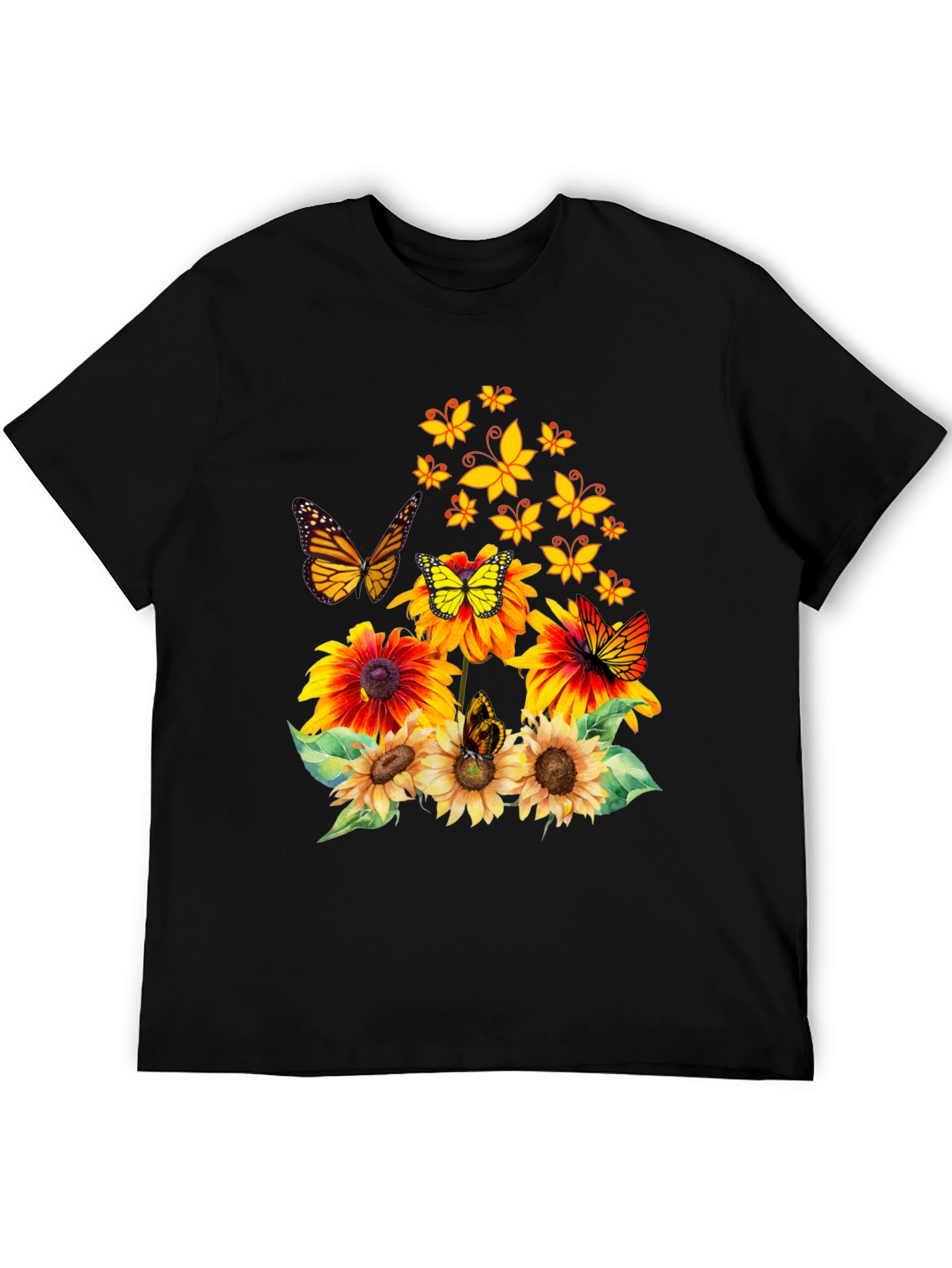 Butterfly Sunflower Graphic Tee