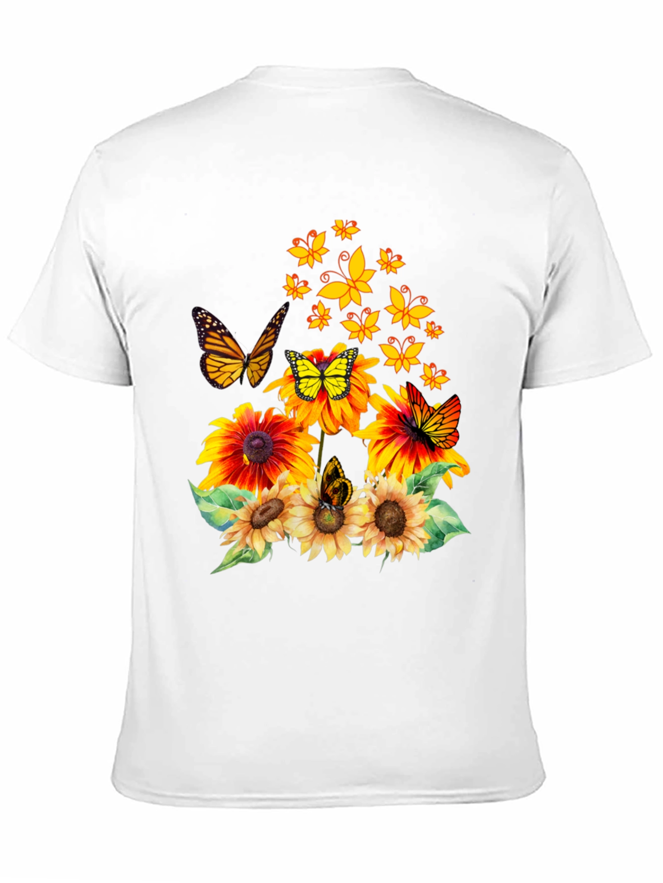 Butterfly Sunflower Graphic Tee