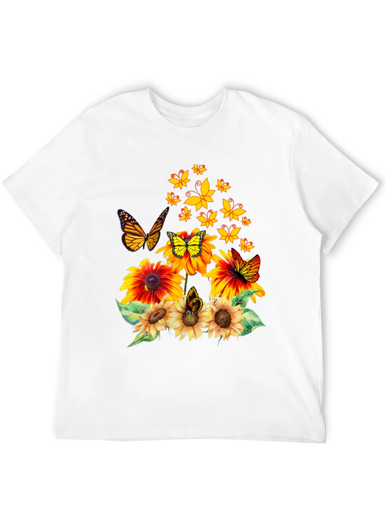 Butterfly Sunflower Graphic Tee